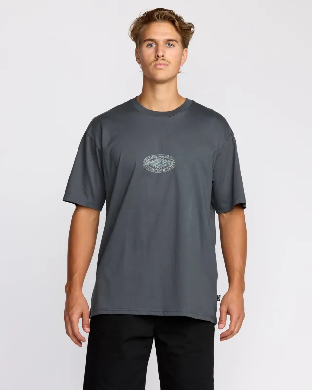 Rotor Diamond Regular Short Sleeve T-Shirt - Midnight Blue sold by Billabong