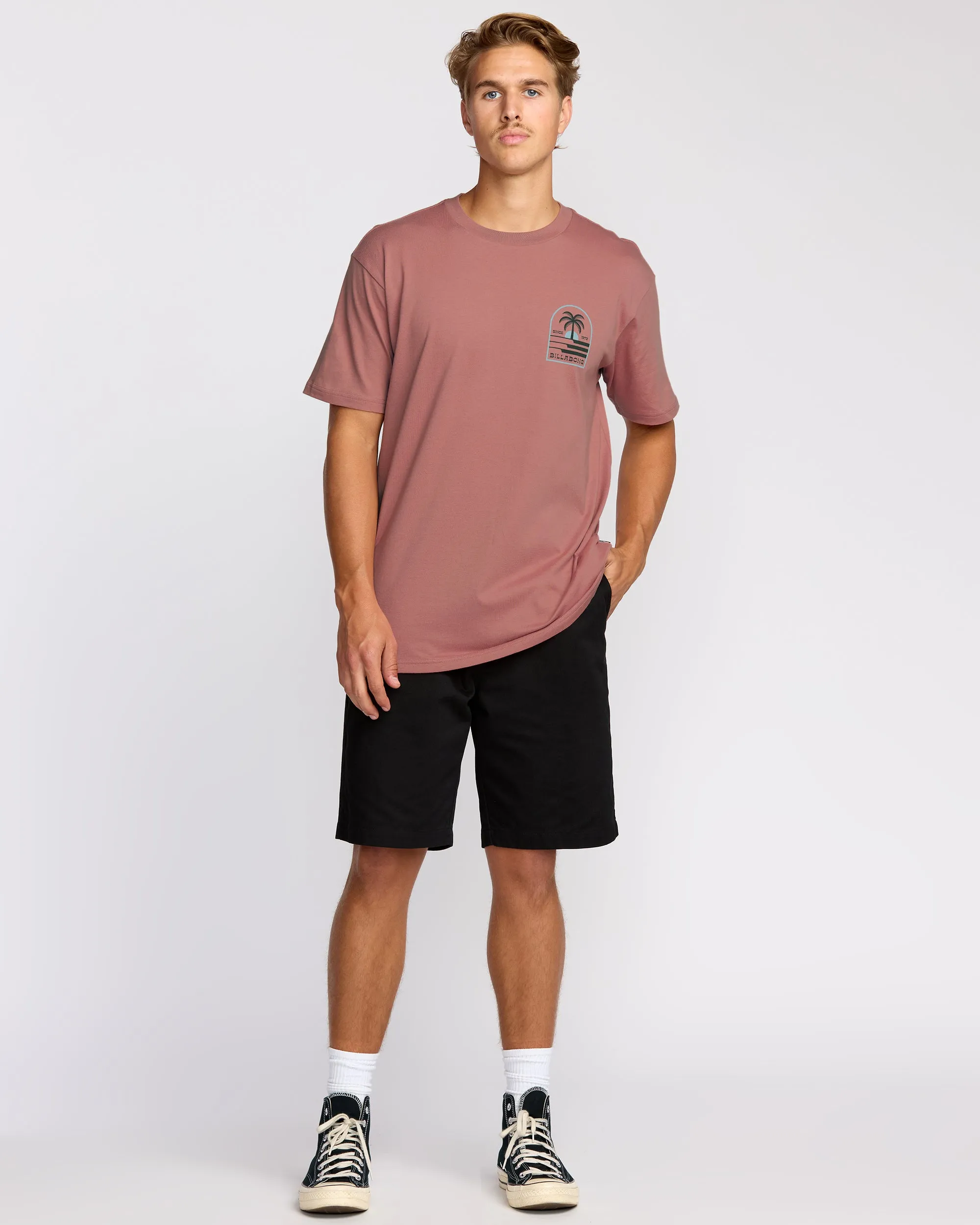 Portal Premium Short Sleeve T-Shirt - Dusty Rose sold by Billabong product image thumbnail 4