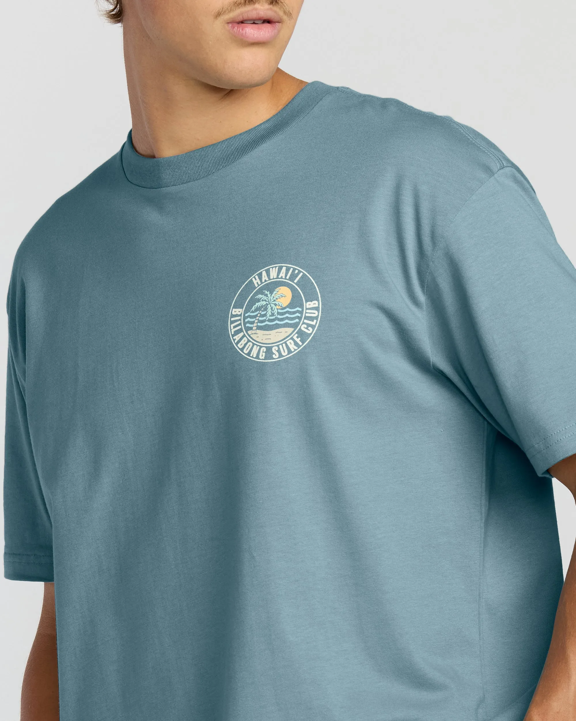 Palm Beach Hi Premium Short Sleeve T-Shirt - Washed Blue sold by Billabong product image thumbnail 5