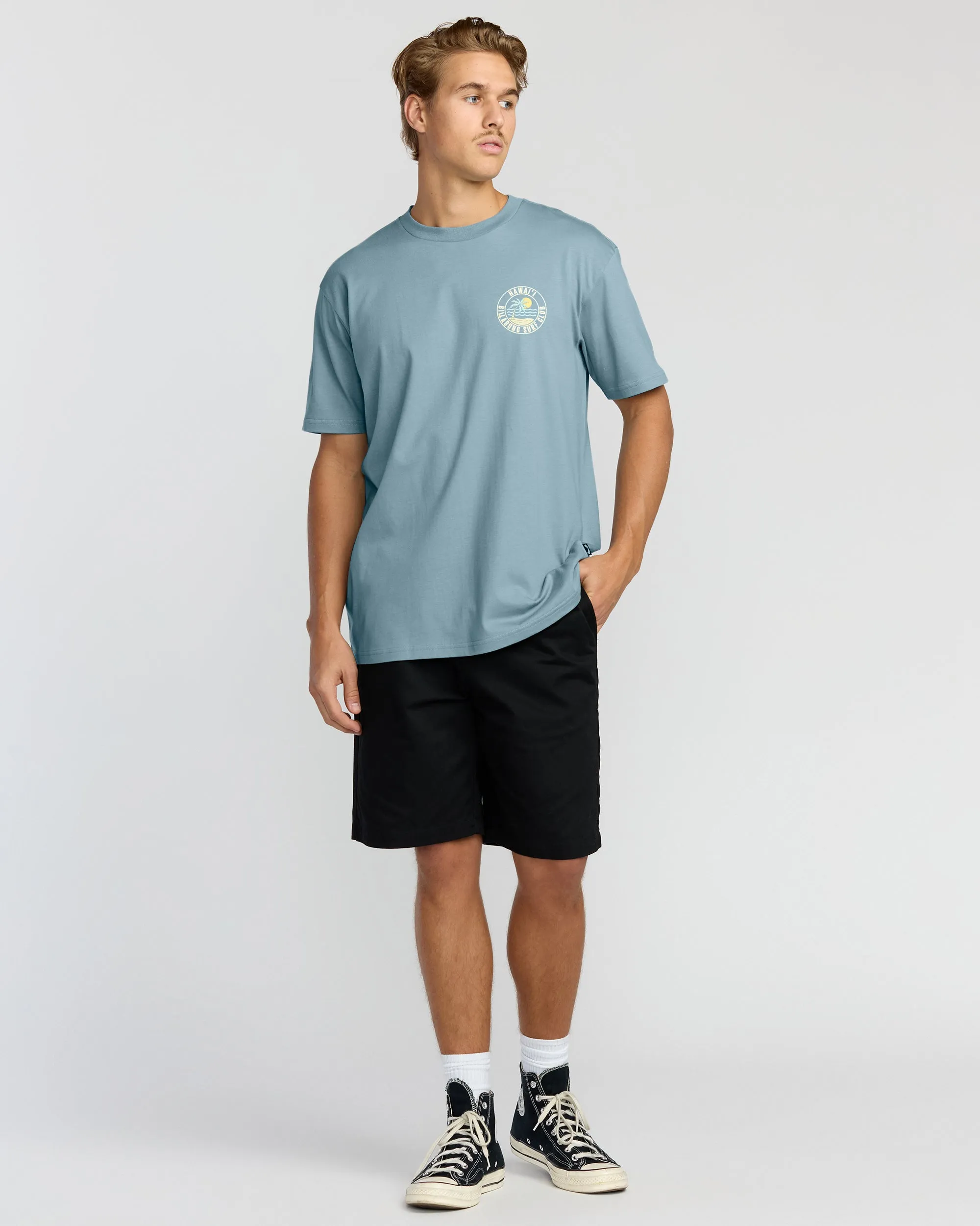 Palm Beach Hi Premium Short Sleeve T-Shirt - Washed Blue sold by Billabong product image thumbnail 4