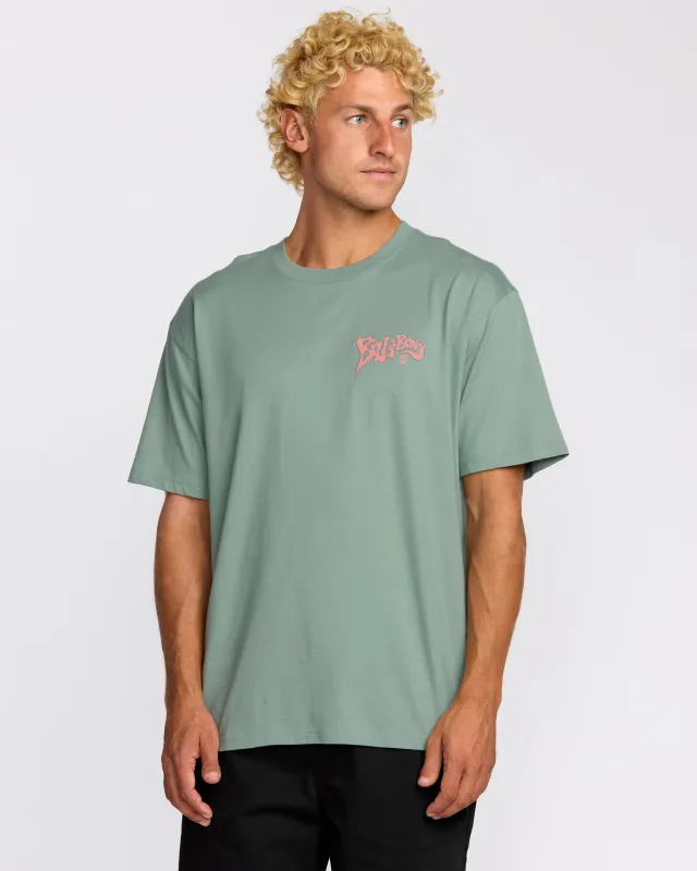 Morning Haze Regular Short Sleeve T-Shirt - Mineral Blue sold by Billabong