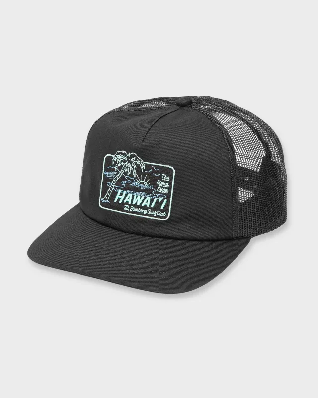 Lounge Hi Trucker Hat - Black sold by Billabong