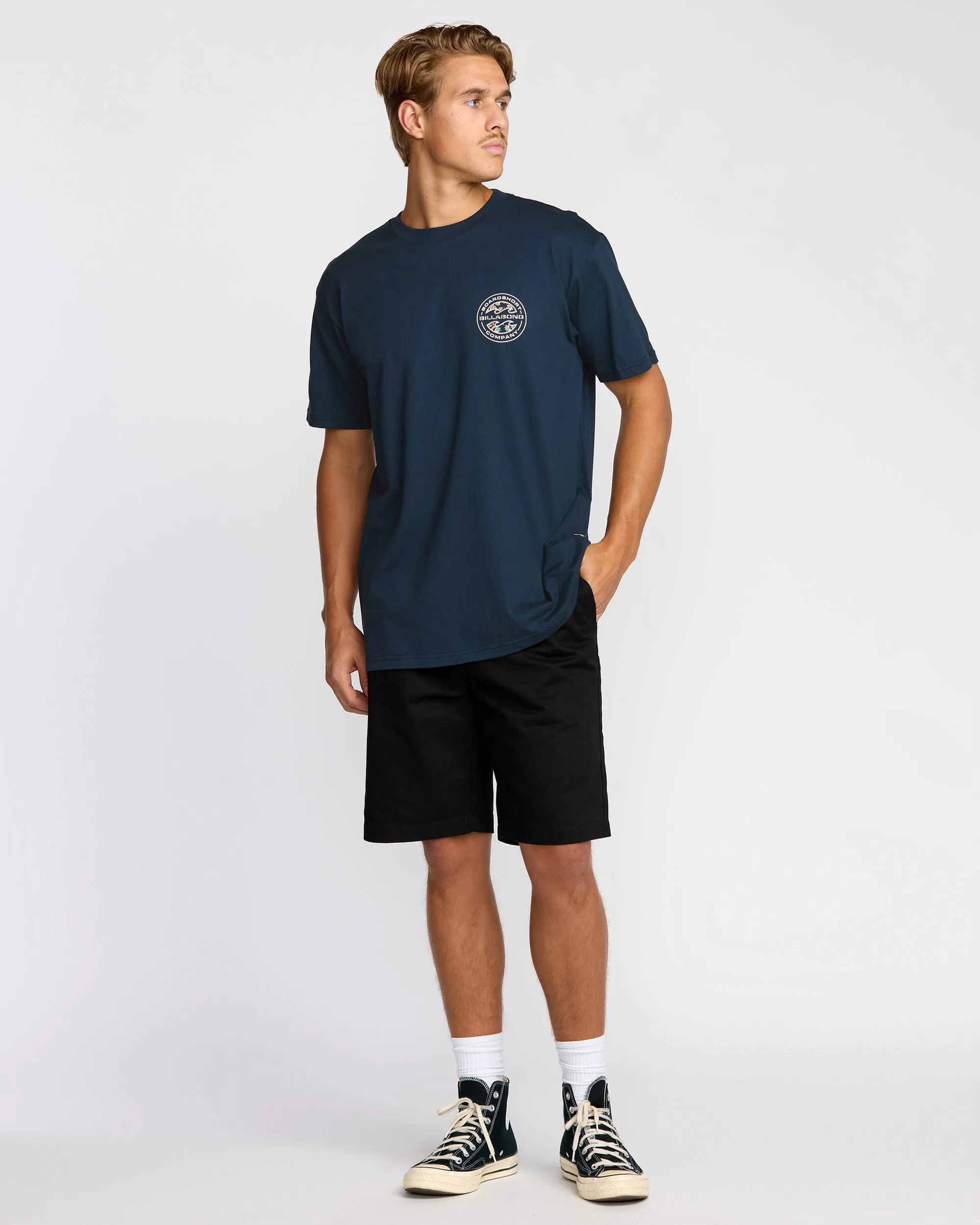 Hollow Premium Short Sleeve T-Shirt - Navy sold by Billabong product image thumbnail 4
