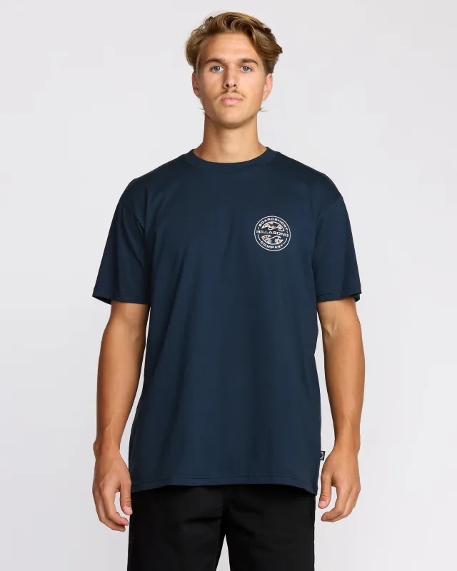 Hollow Premium Short Sleeve T-Shirt - Navy sold by Billabong