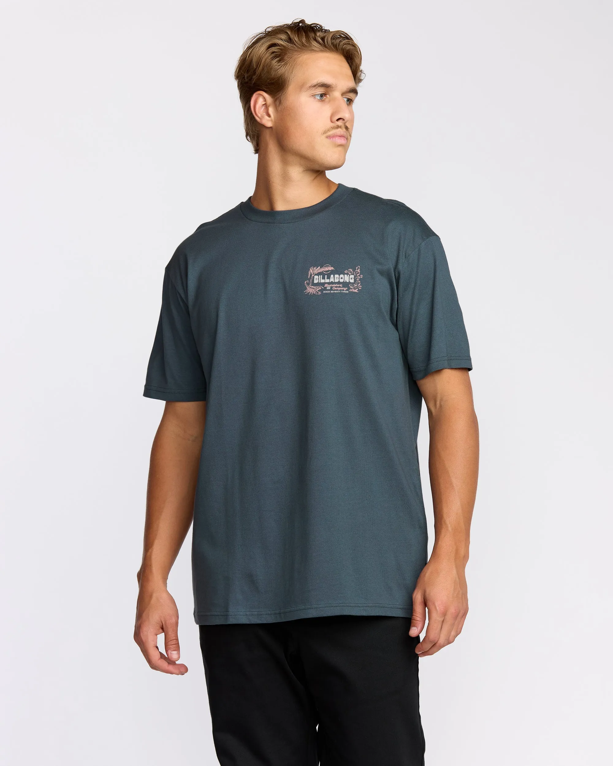 Desert Lounge Premium Short Sleeve T-Shirt - Midnight Blue sold by Billabong