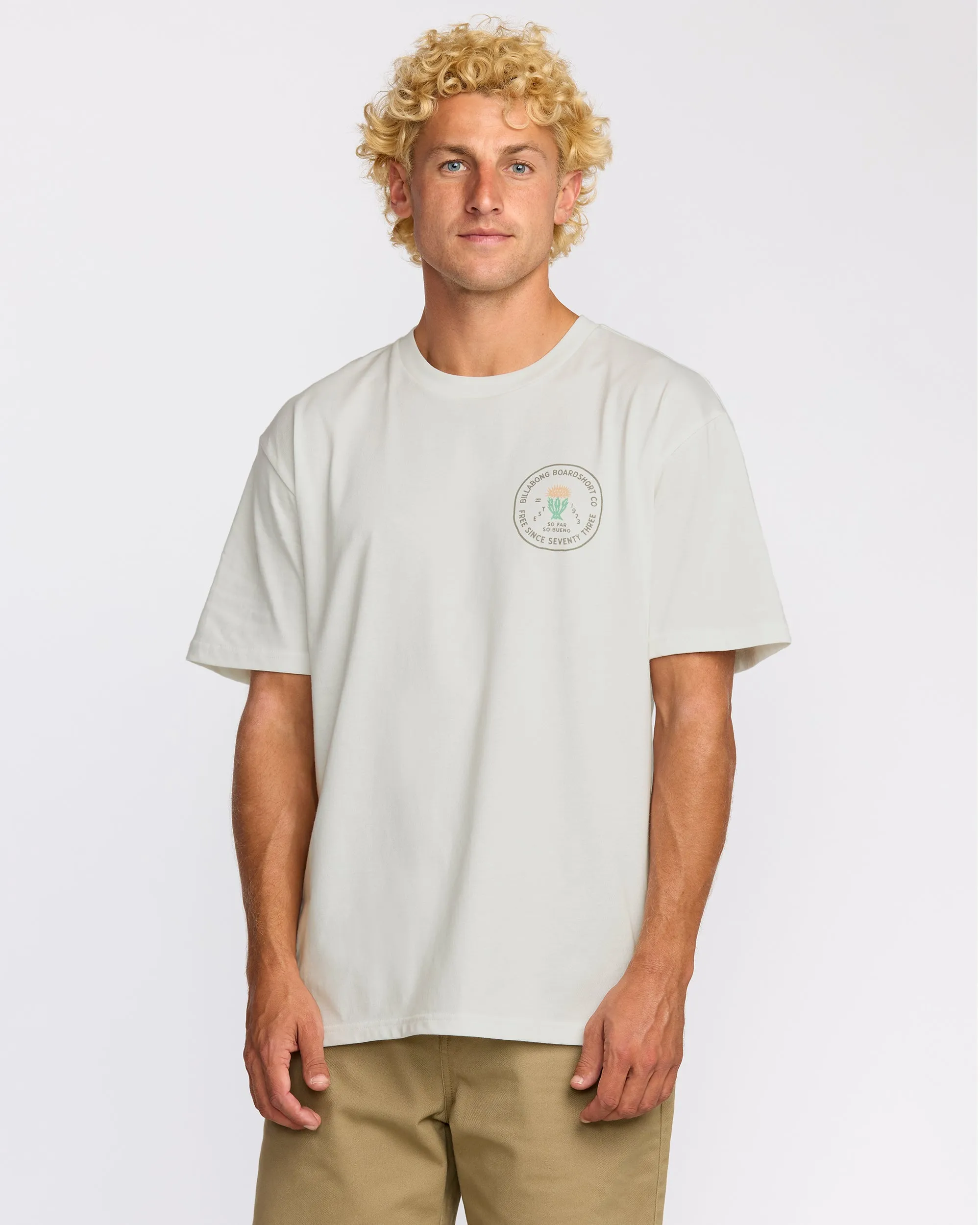 Desert Flower Regular Short Sleeve T-Shirt - Off White sold by Billabong