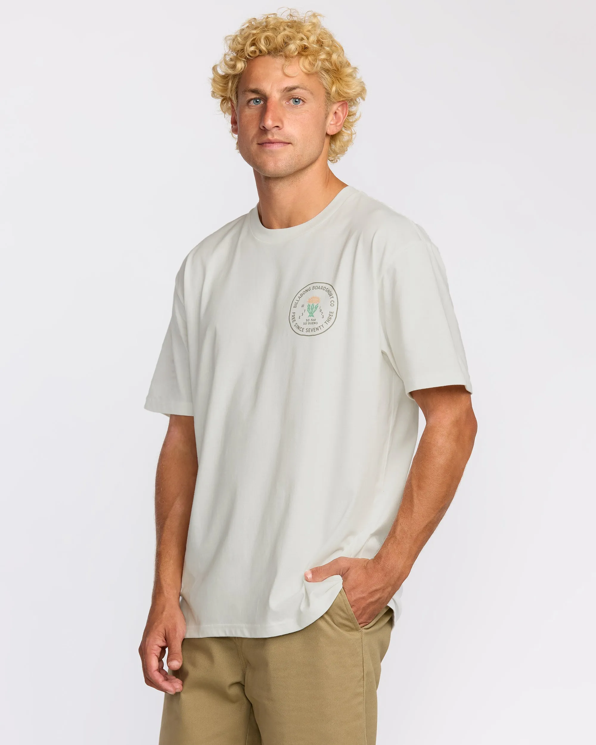 Desert Flower Regular Short Sleeve T-Shirt - Off White sold by Billabong product image thumbnail 3