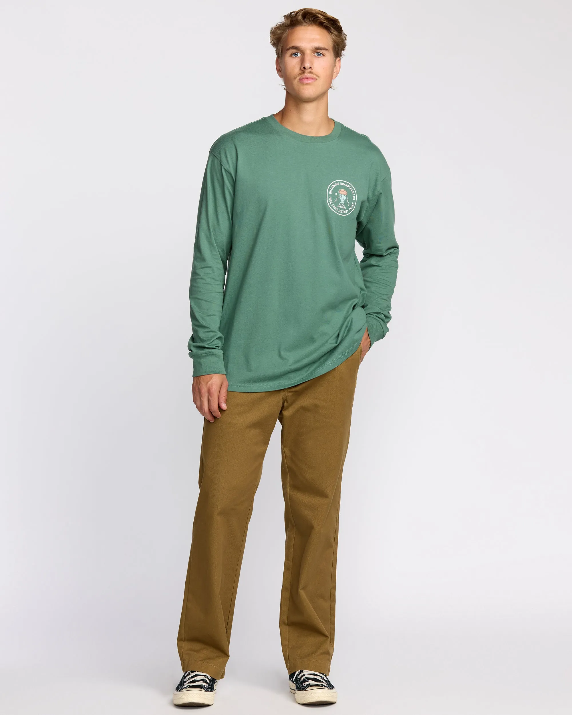 Desert Flower Regular Long Sleeve T-Shirt - Sage Green sold by Billabong product image thumbnail 4
