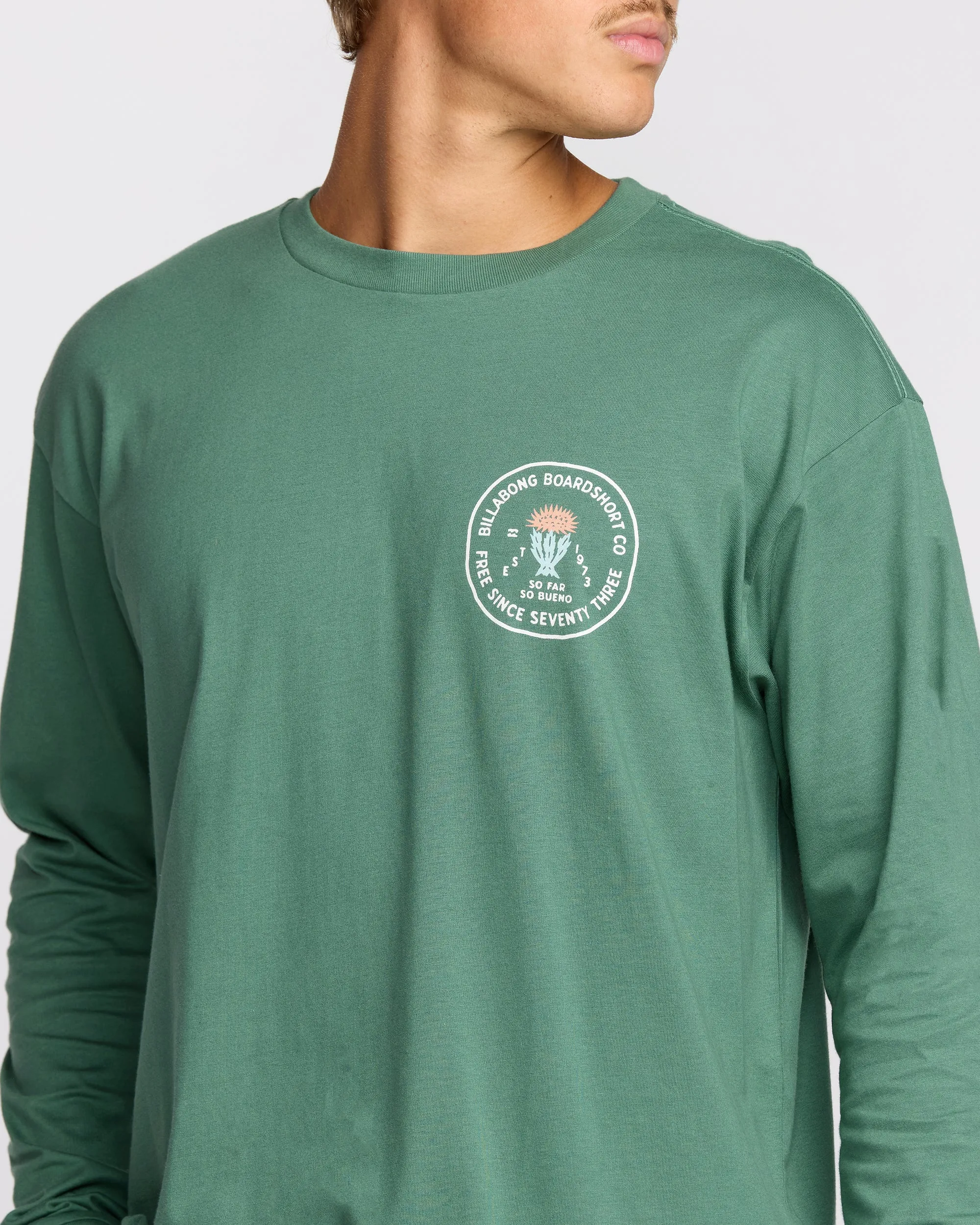 Desert Flower Regular Long Sleeve T-Shirt - Sage Green sold by Billabong product image thumbnail 5