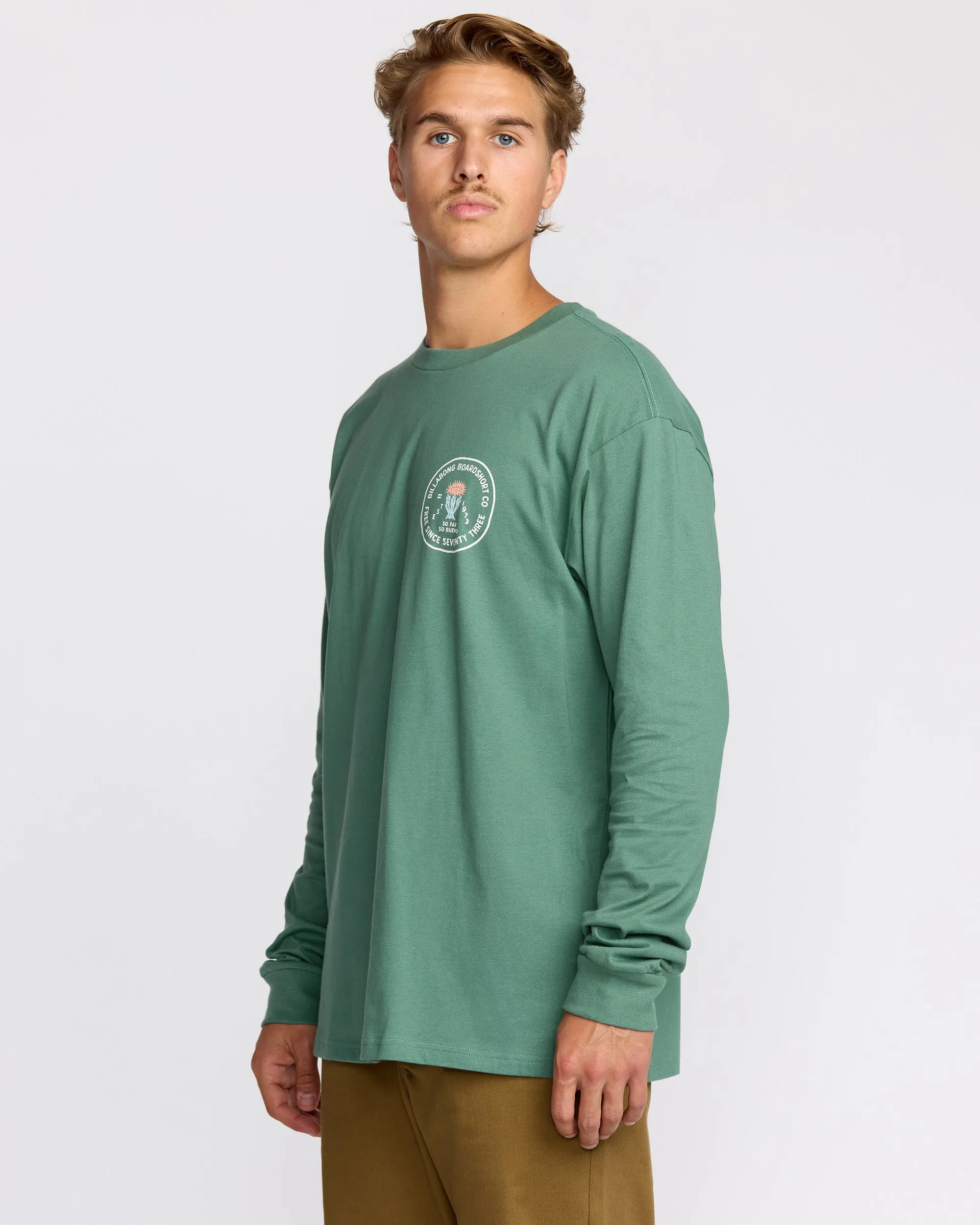 Desert Flower Regular Long Sleeve T-Shirt - Sage Green sold by Billabong product image thumbnail 3