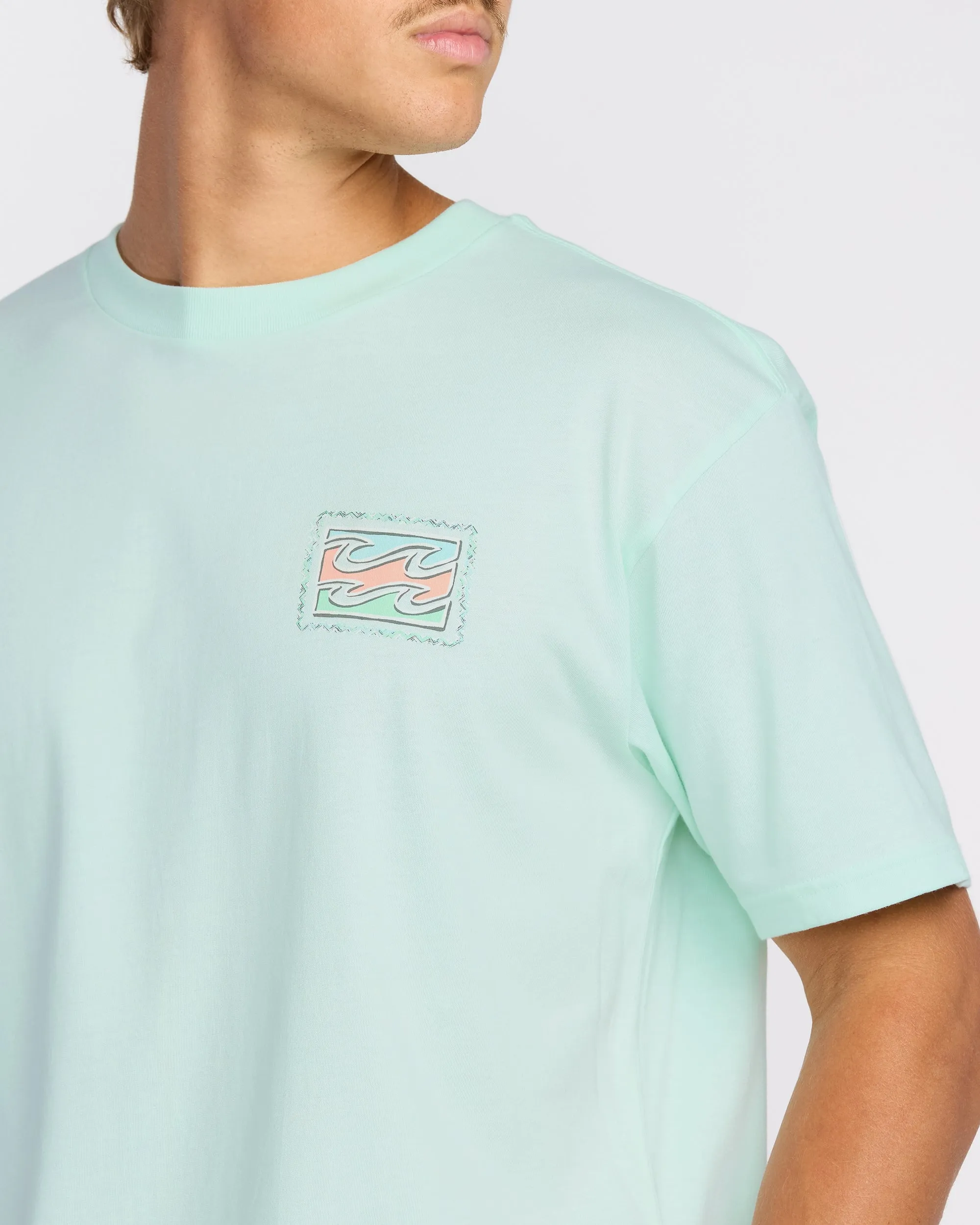Crayon Wave Premium Short Sleeve T-Shirt - Sea Glass sold by Billabong product image thumbnail 5