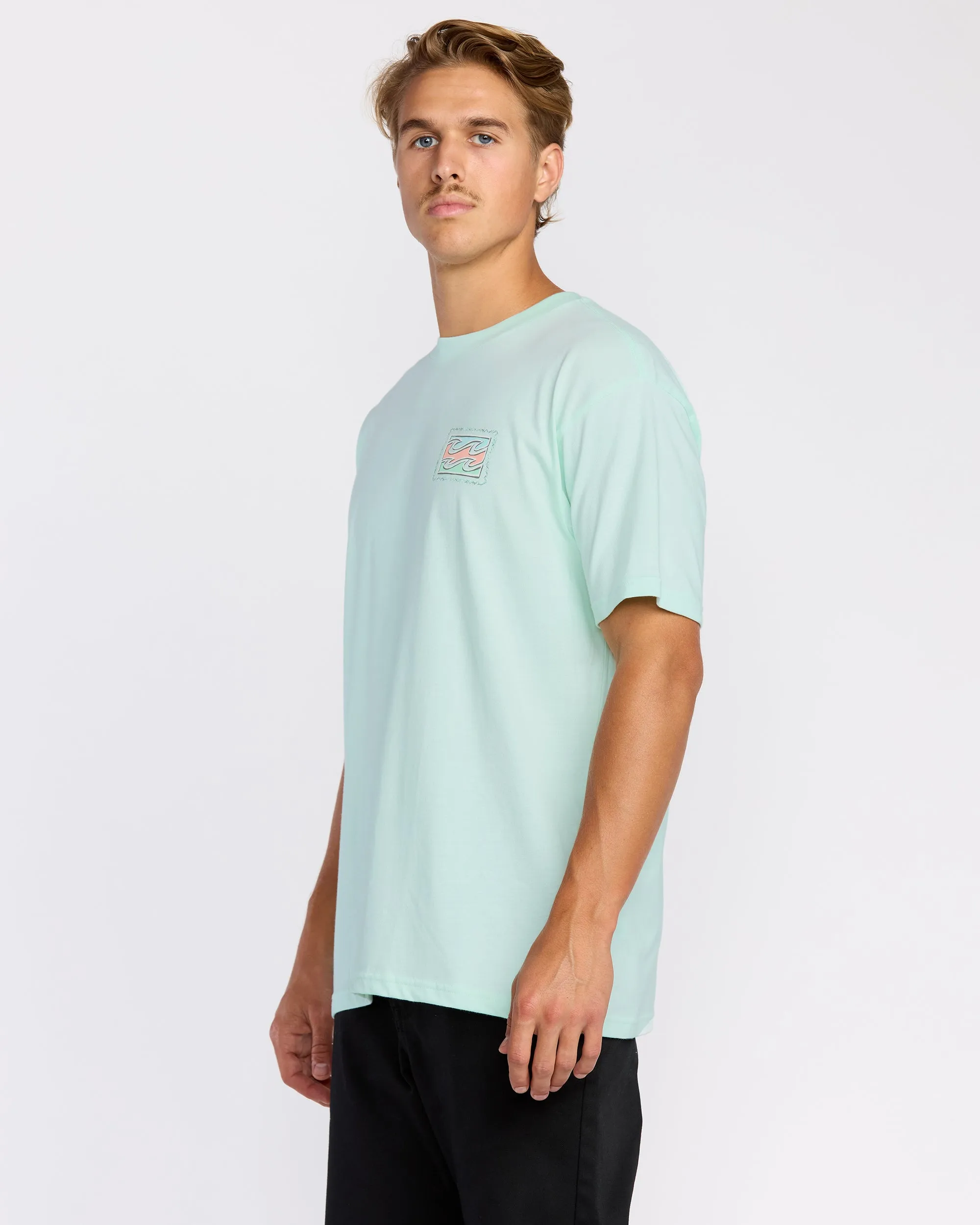 Crayon Wave Premium Short Sleeve T-Shirt - Sea Glass sold by Billabong product image thumbnail 3
