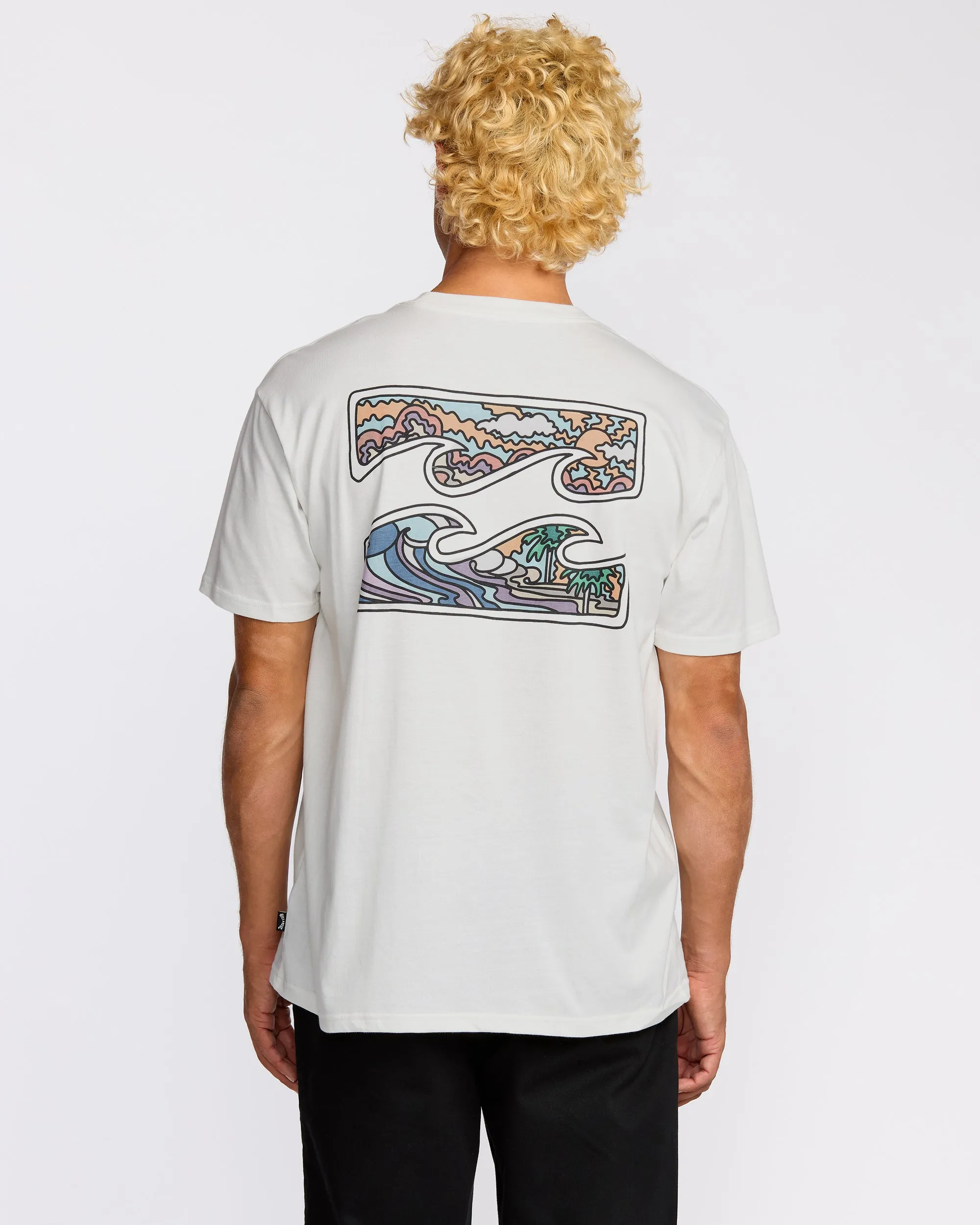 Crayon Wave Premium Short Sleeve T-Shirt - Off White sold by Billabong product image thumbnail 2