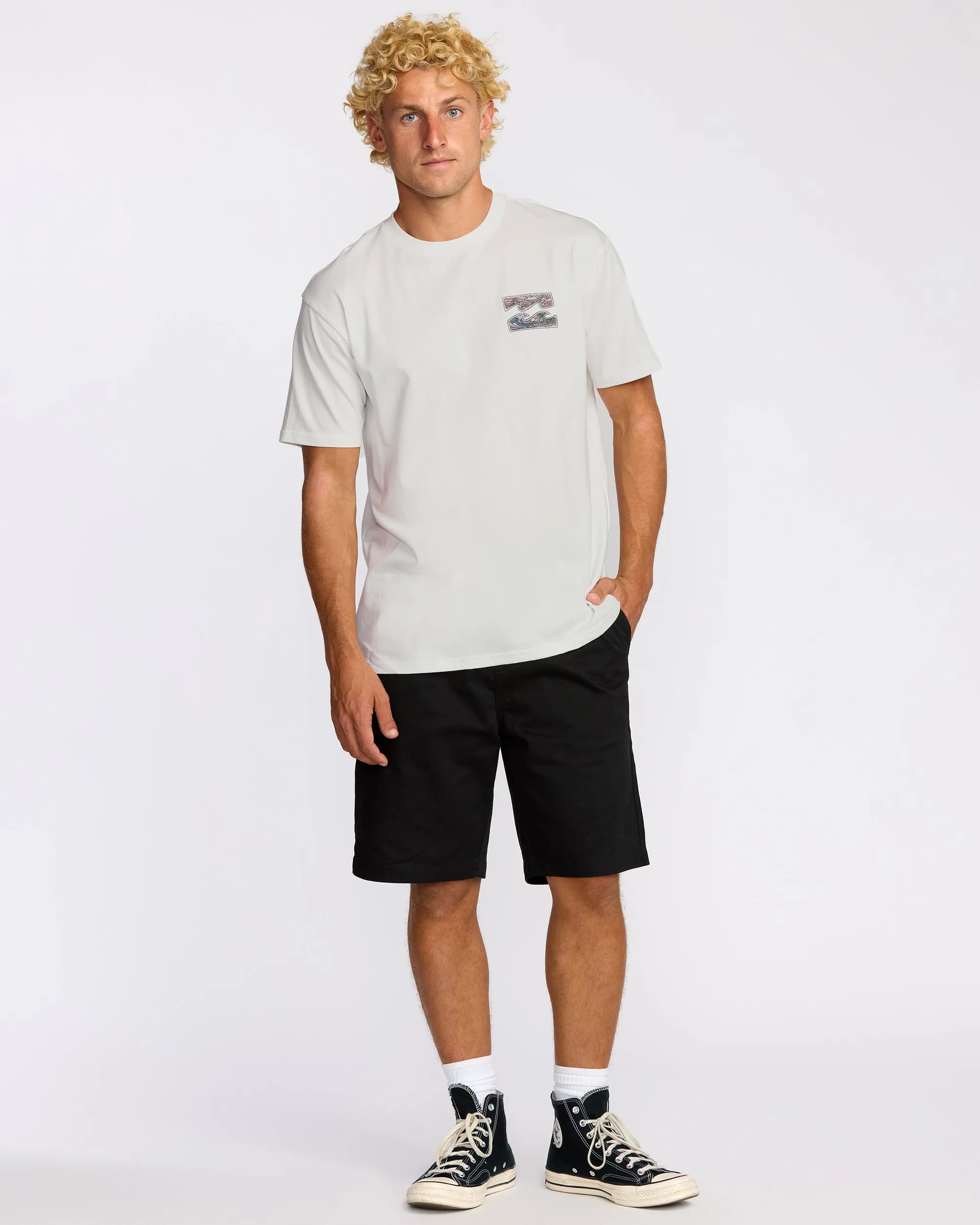 Crayon Wave Premium Short Sleeve T-Shirt - Off White sold by Billabong product image thumbnail 4