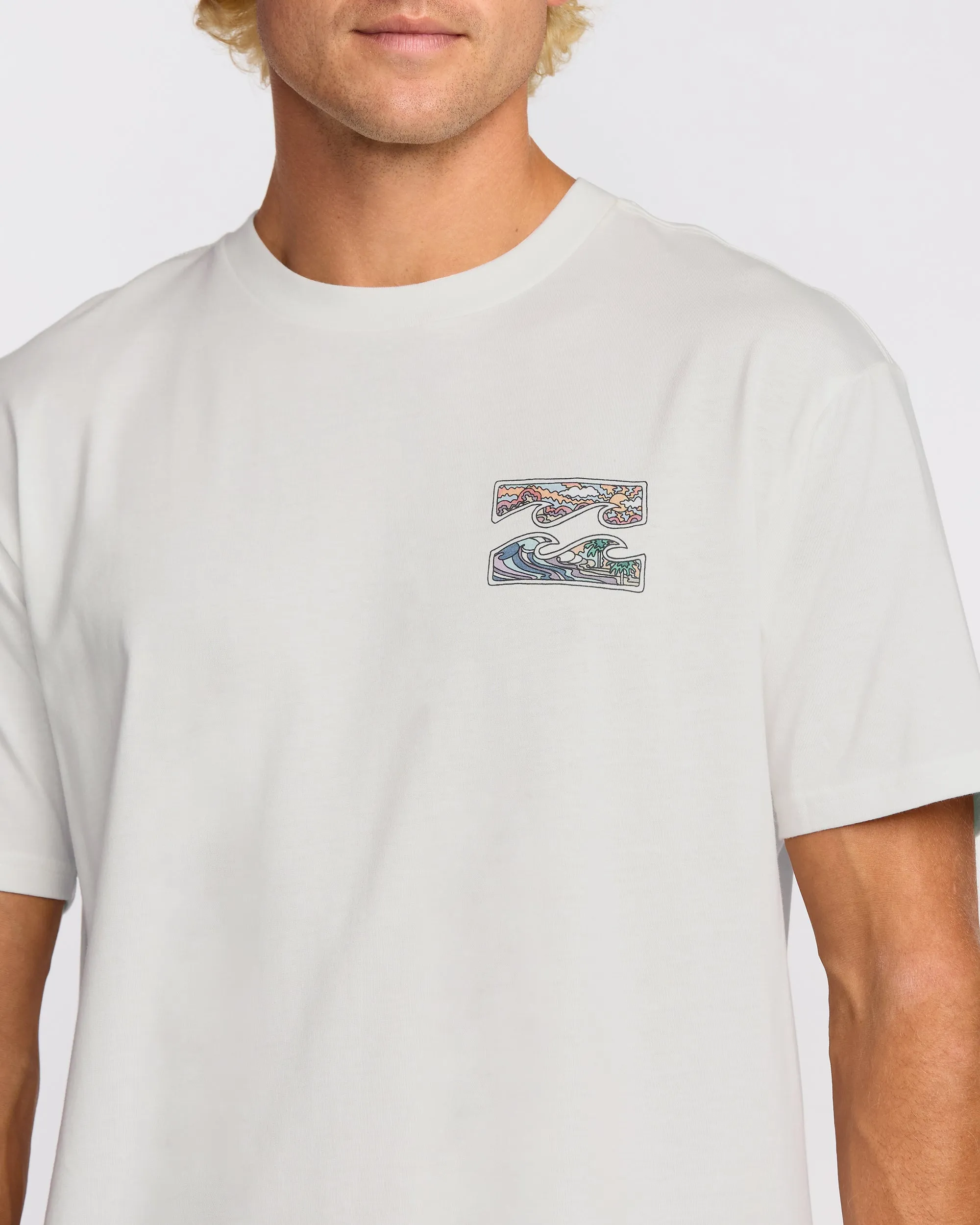 Crayon Wave Premium Short Sleeve T-Shirt - Off White sold by Billabong product image thumbnail 5
