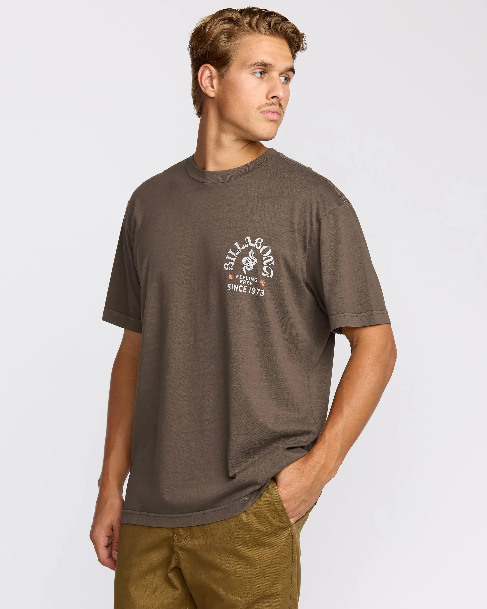 Coiled Premium Wave Wash Short Sleeve T-Shirt - Dark Brown sold by Billabong product image thumbnail 3