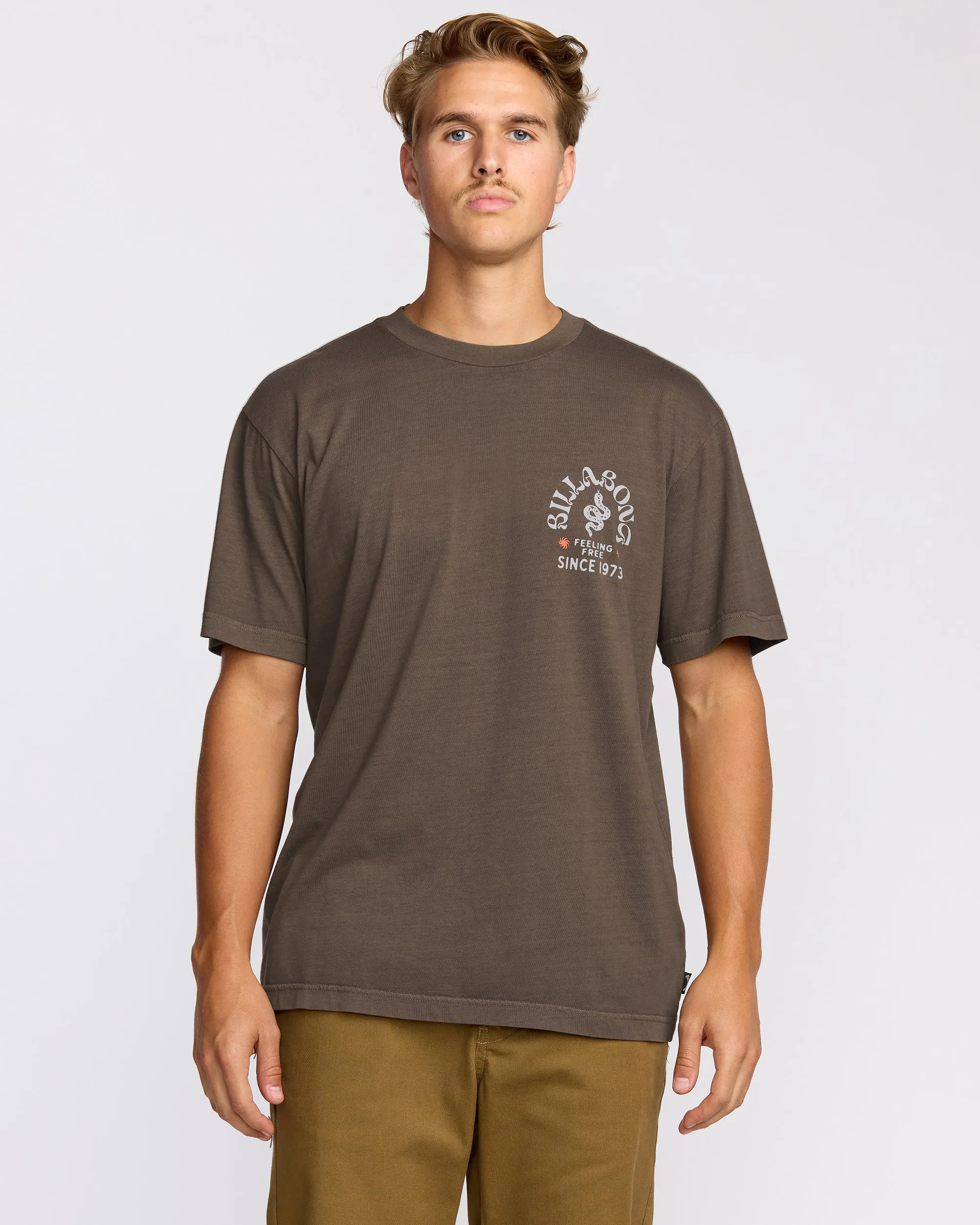 Coiled Premium Wave Wash Short Sleeve T-Shirt - Dark Brown sold by Billabong