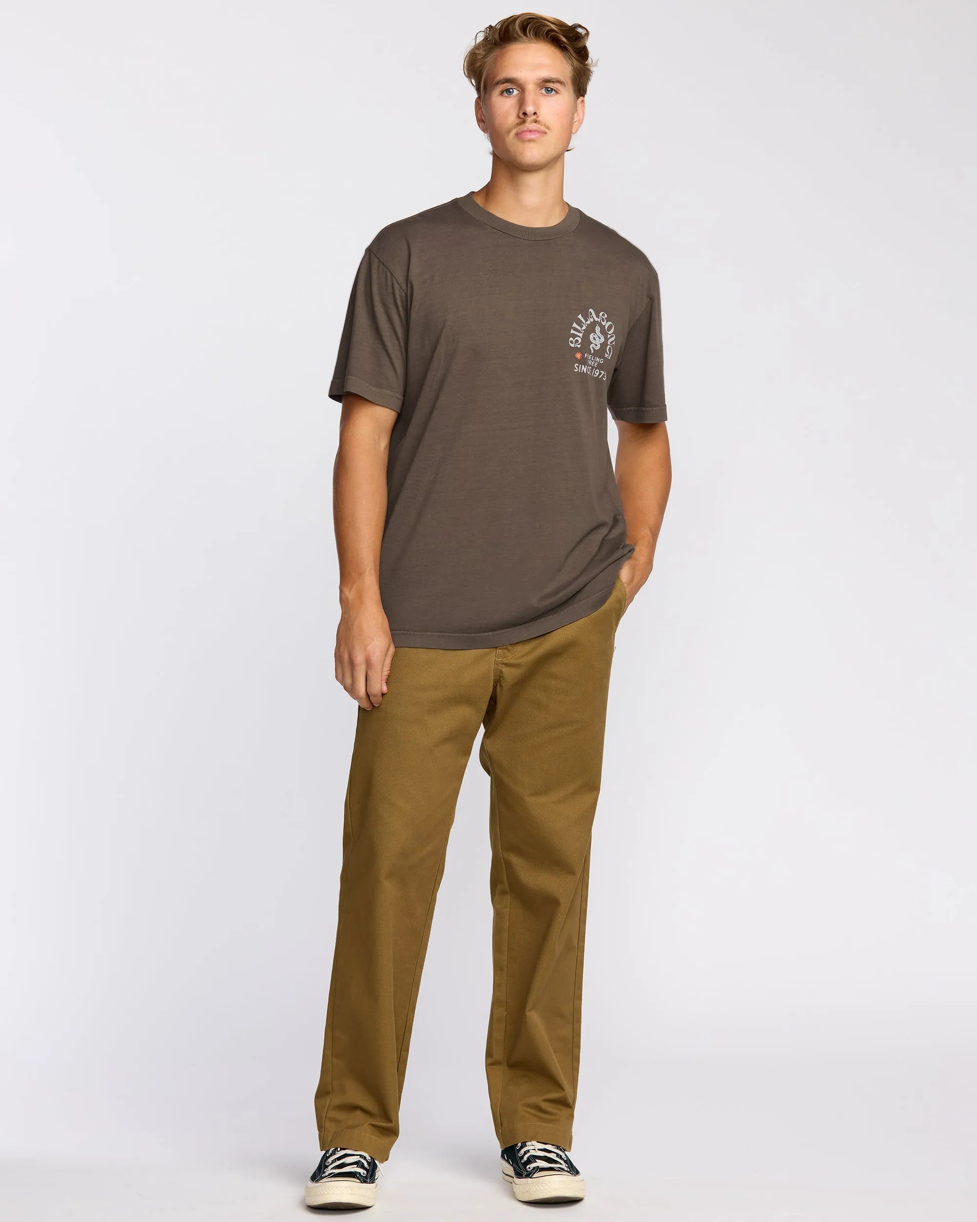 Coiled Premium Wave Wash Short Sleeve T-Shirt - Dark Brown sold by Billabong product image thumbnail 4