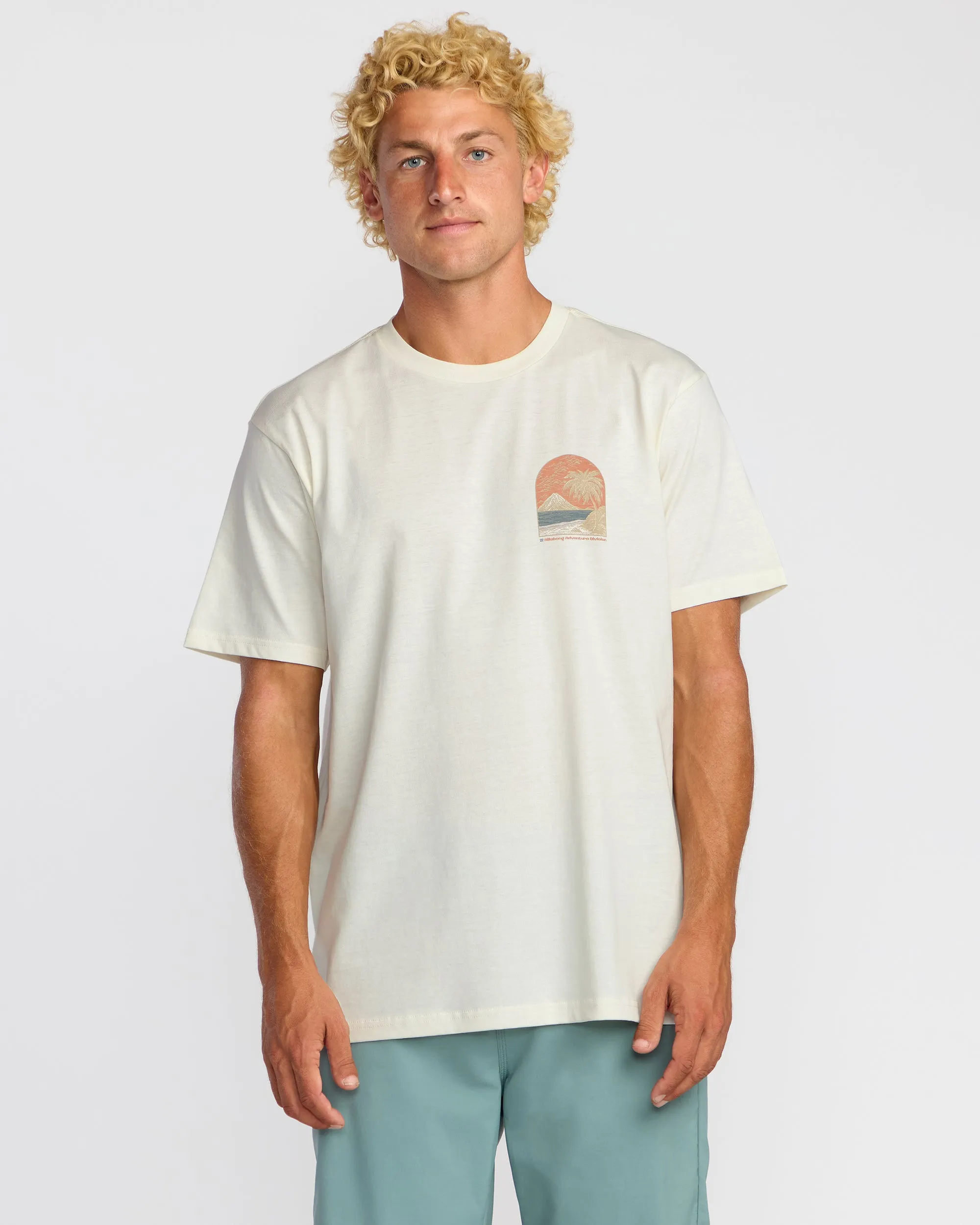 Coastal Range A/Div Short Sleeve T-Shirt - Off White sold by Billabong