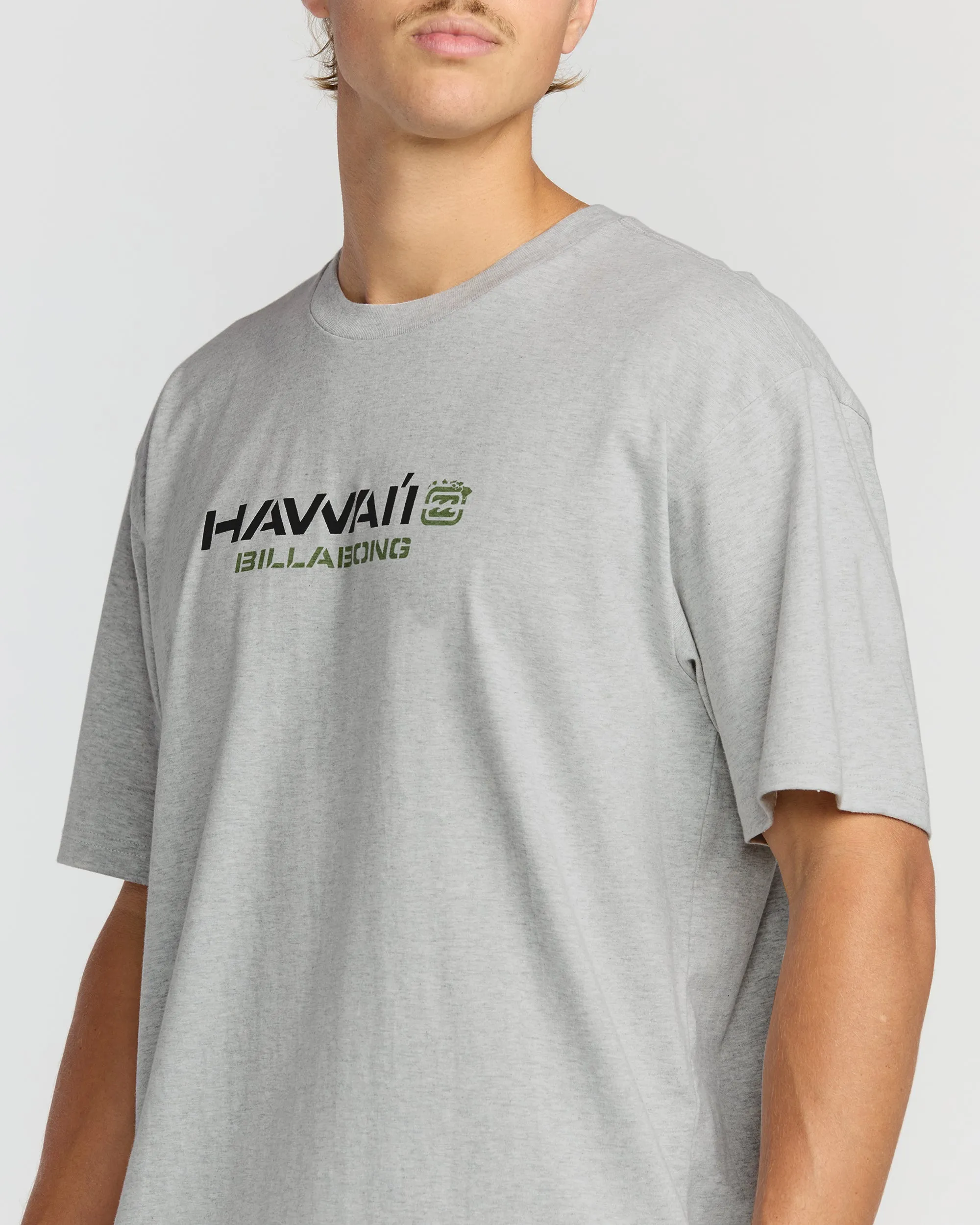 Bracket Hi Regular Short Sleeve T-Shirt - Heather Grey sold by Billabong product image thumbnail 5