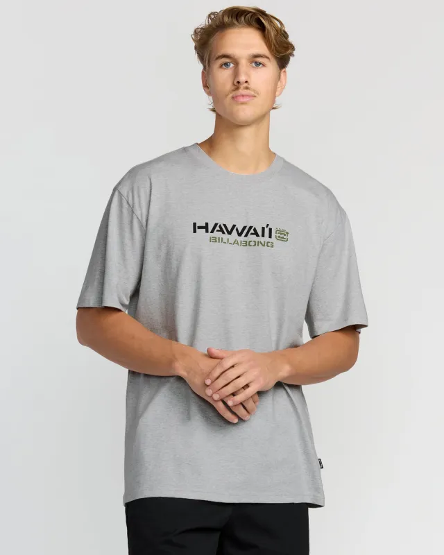 Bracket Hi Regular Short Sleeve T-Shirt - Heather Grey sold by Billabong
