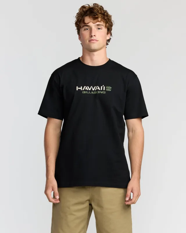 Bracket Hi Regular Short Sleeve T-Shirt - Black sold by Billabong