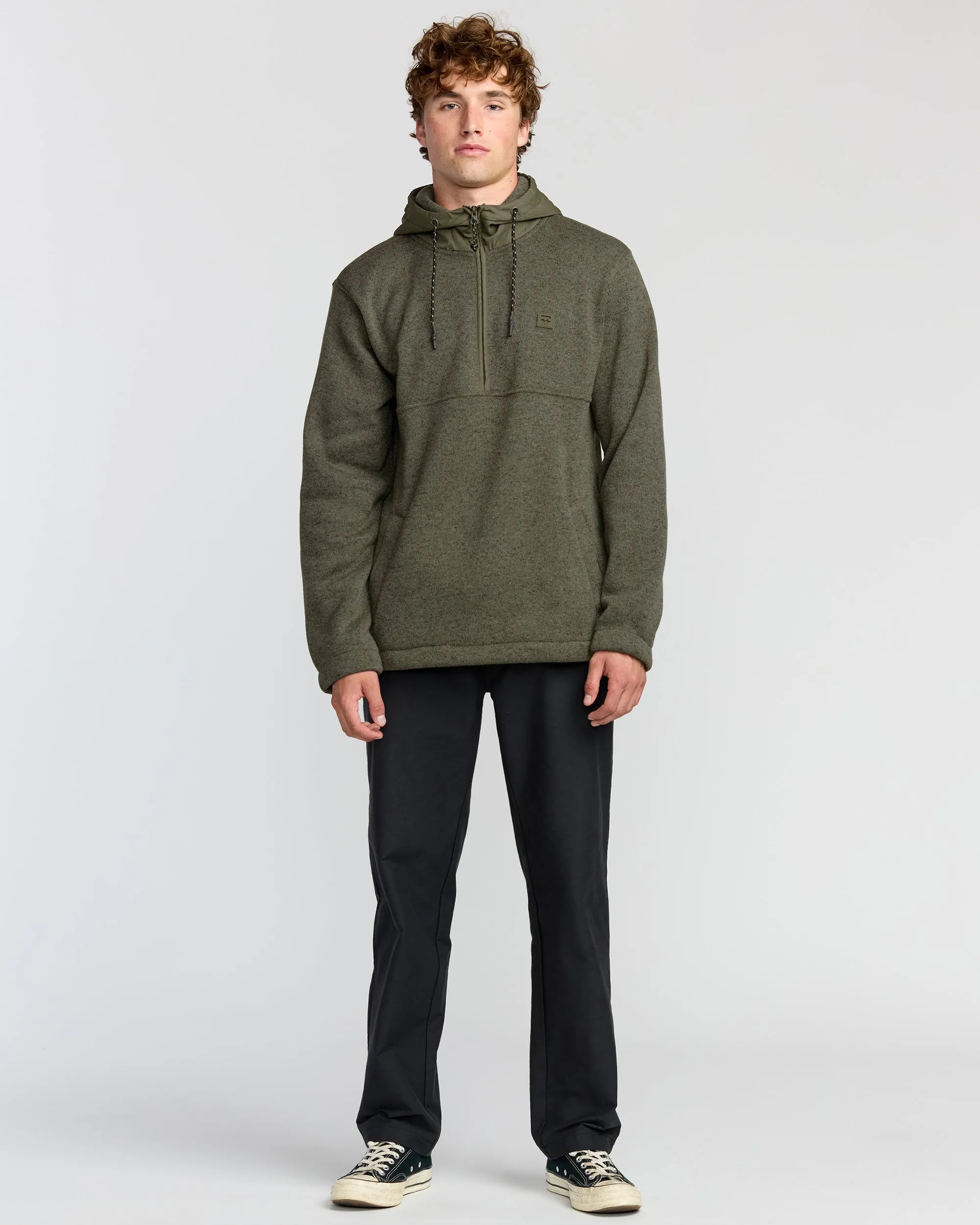 A/Div Boundary Hooded Half-Zip Pullover - Military Heather sold by Billabong product image thumbnail 4
