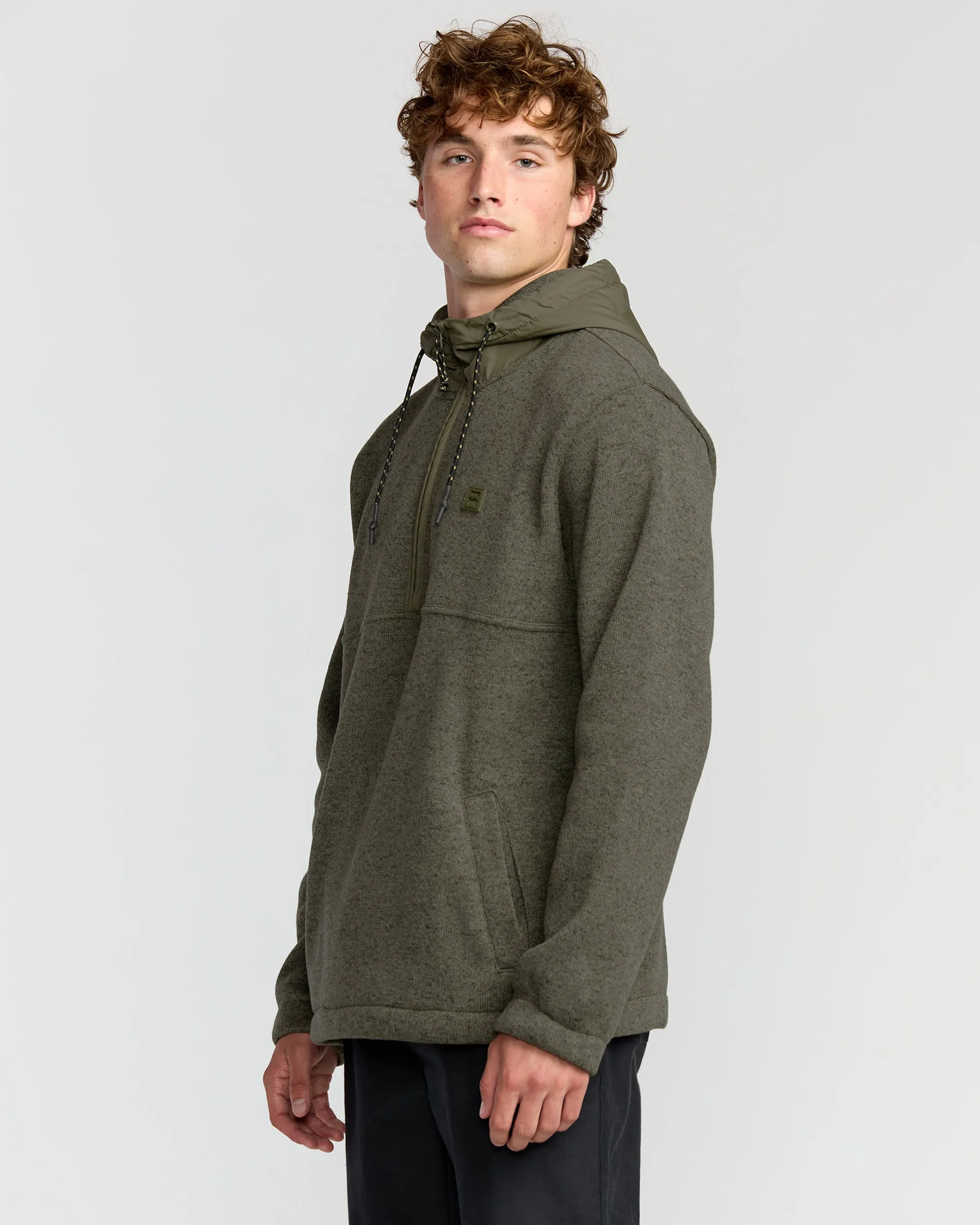 A/Div Boundary Hooded Half-Zip Pullover - Military Heather sold by Billabong product image thumbnail 3