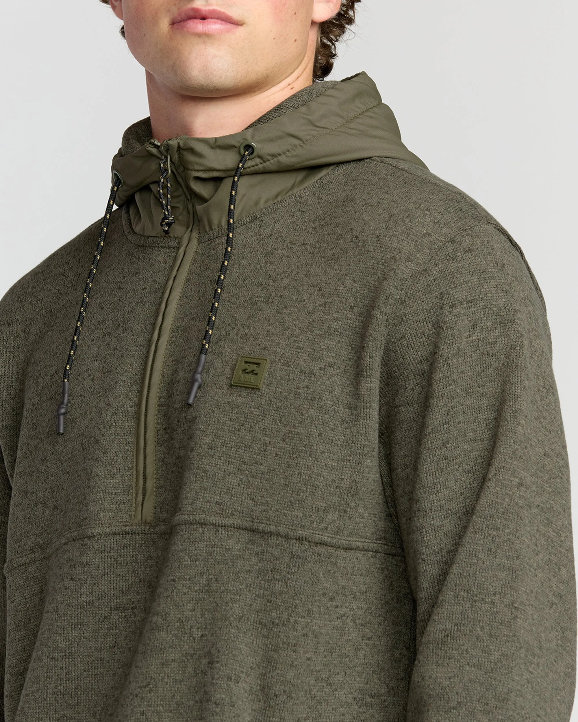 A/Div Boundary Hooded Half-Zip Pullover - Military Heather sold by Billabong product image thumbnail 5
