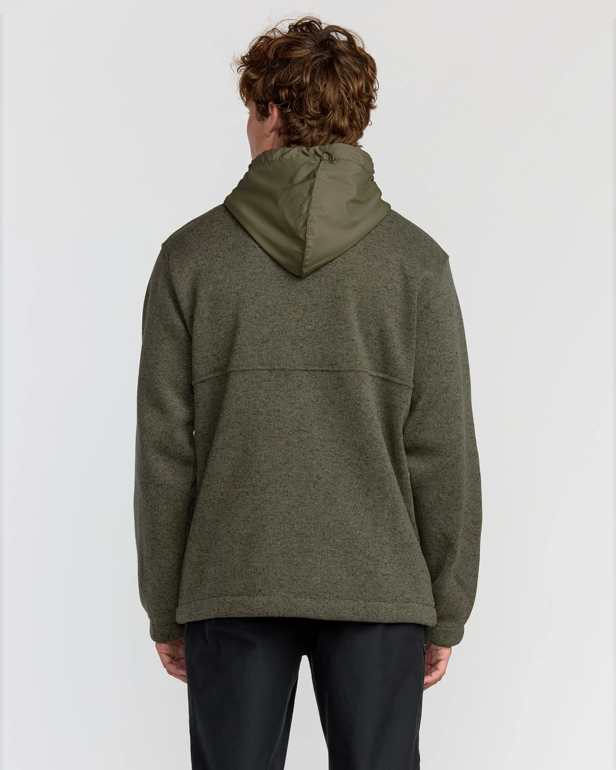 A/Div Boundary Hooded Half-Zip Pullover - Military Heather sold by Billabong product image thumbnail 2