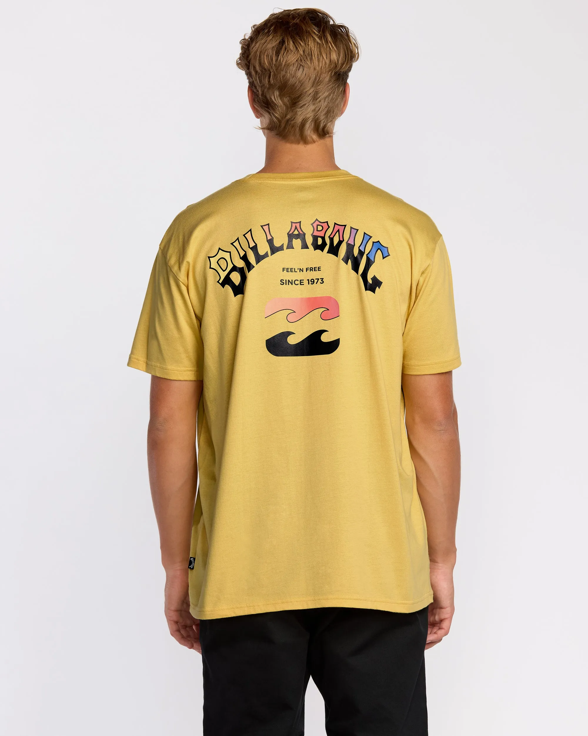 Arch Fade Premium Short Sleeve T-Shirt - Dust Yellow sold by Billabong product image thumbnail 2