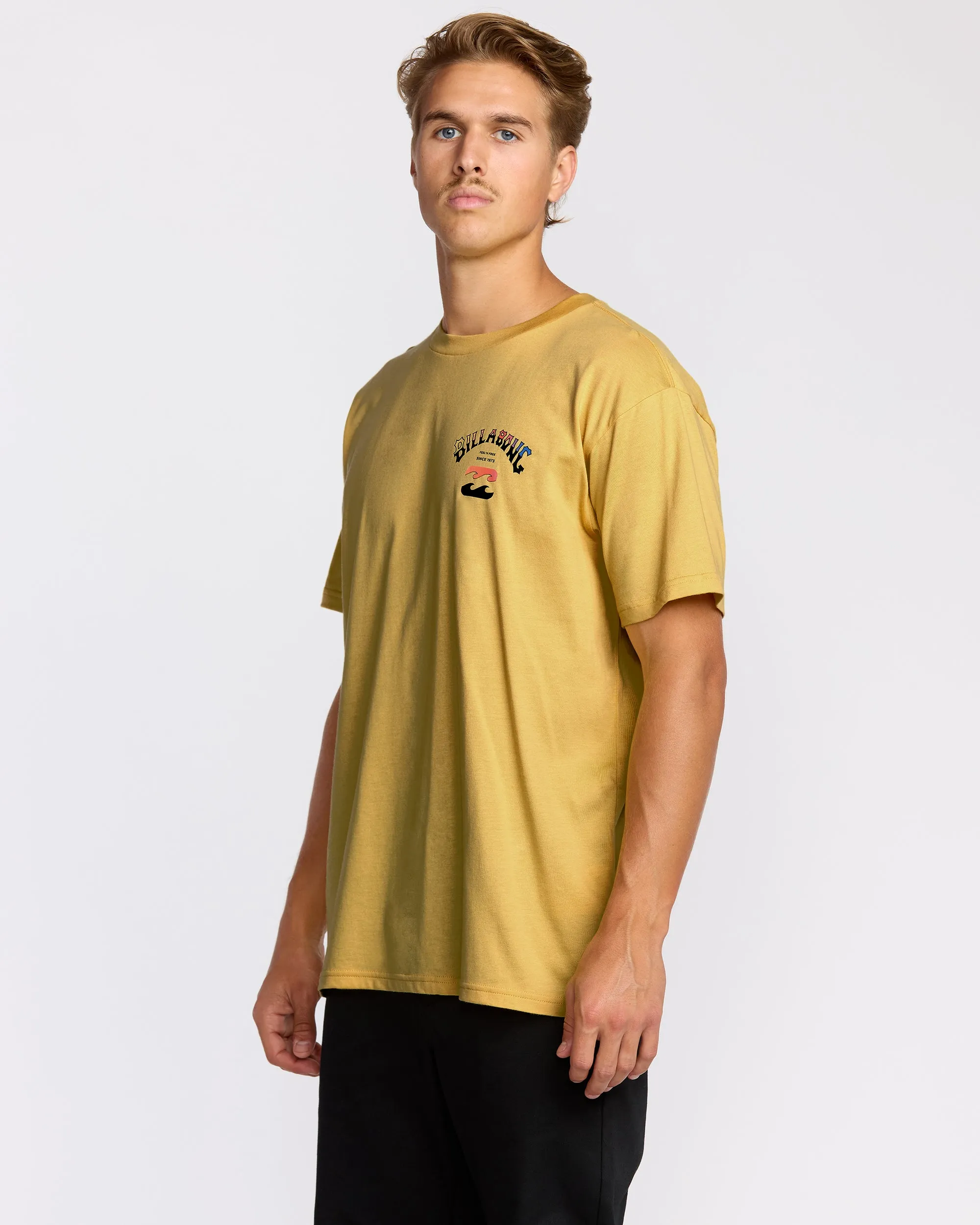Arch Fade Premium Short Sleeve T-Shirt - Dust Yellow sold by Billabong product image thumbnail 3