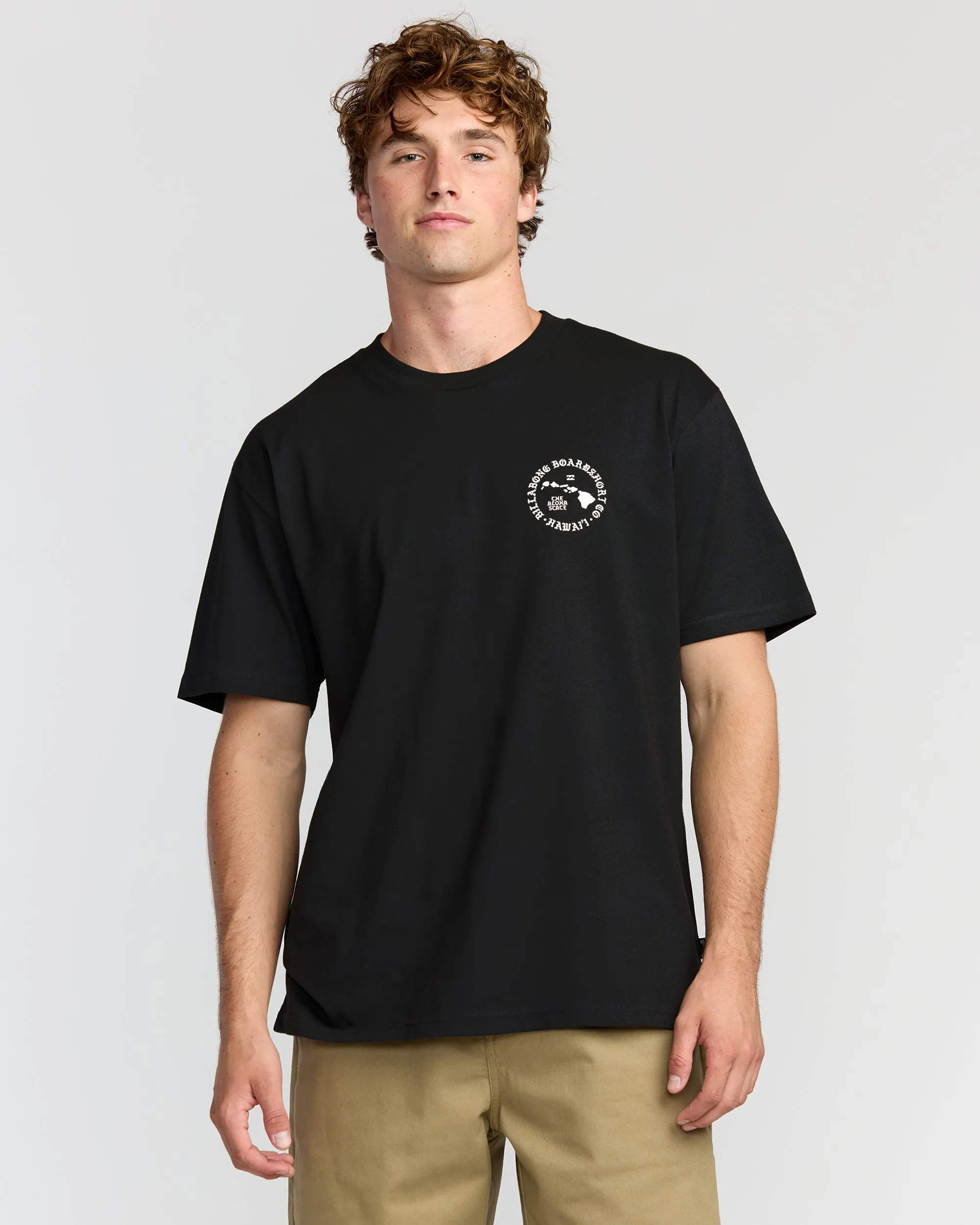 Aloha Island Hi Regular Short Sleeve T-Shirt - Washed Black sold by Billabong