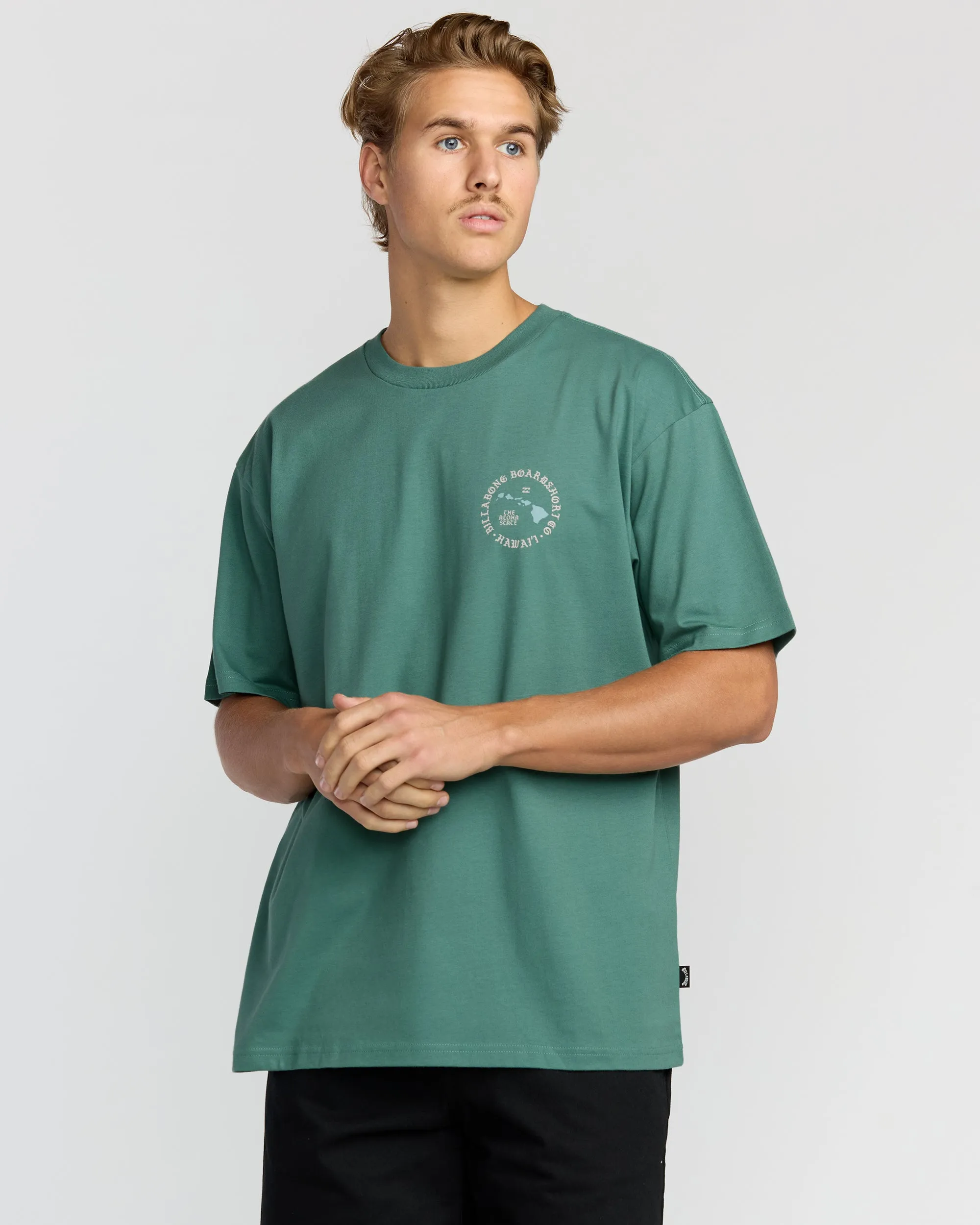 Aloha Island Hi Regular Short Sleeve T-Shirt - Sage Green sold by Billabong