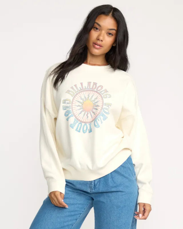 Echo Crewneck Sweatshirt - Salt Crystal sold by Billabong