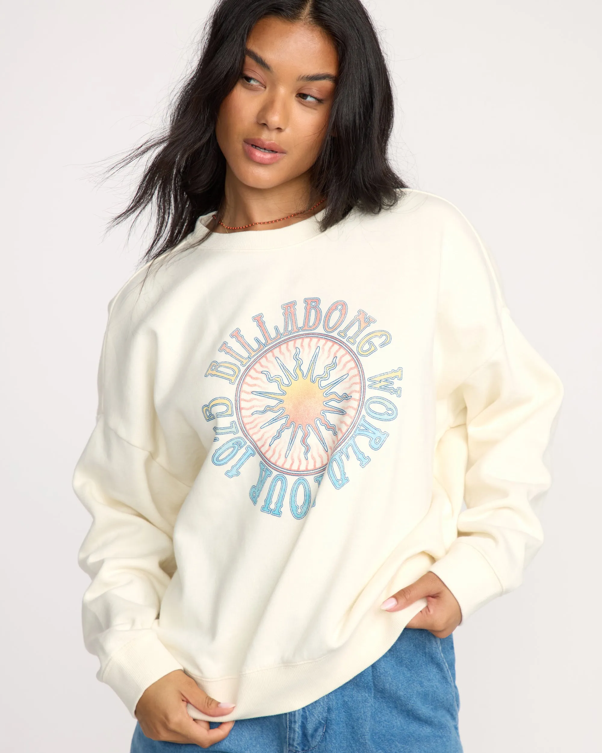 Echo Crewneck Sweatshirt - Salt Crystal sold by Billabong product image thumbnail 5