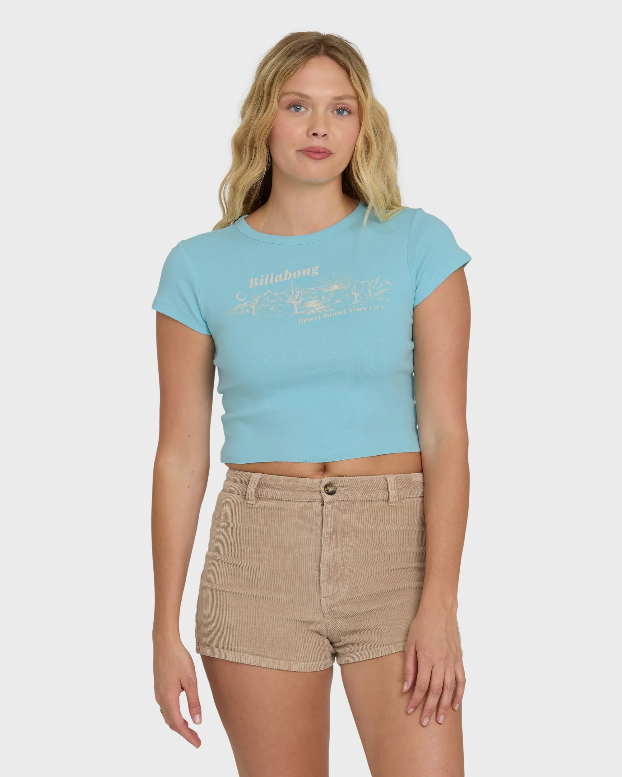 Desert Bound Short Sleeve T-Shirt - Laguna Blue sold by Billabong