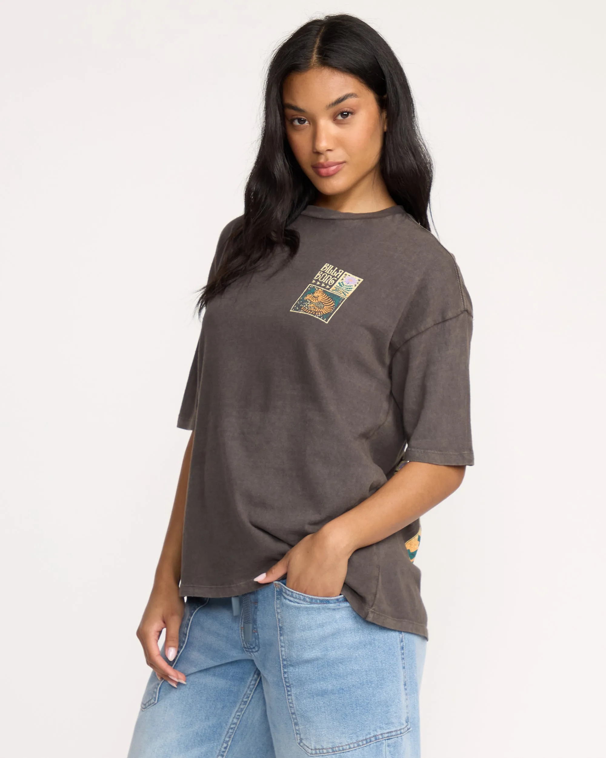 Daydream Away T-Shirt - Off Black sold by Billabong product image thumbnail 3