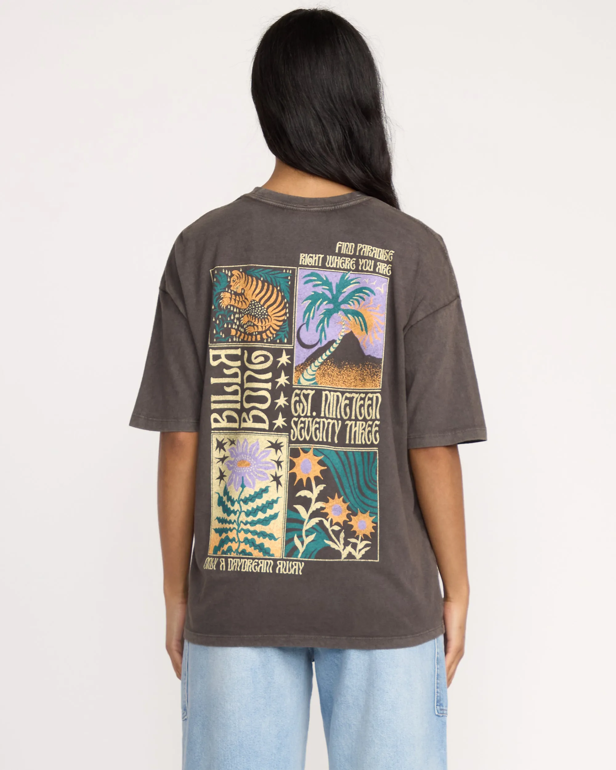 Daydream Away T-Shirt - Off Black sold by Billabong product image thumbnail 2