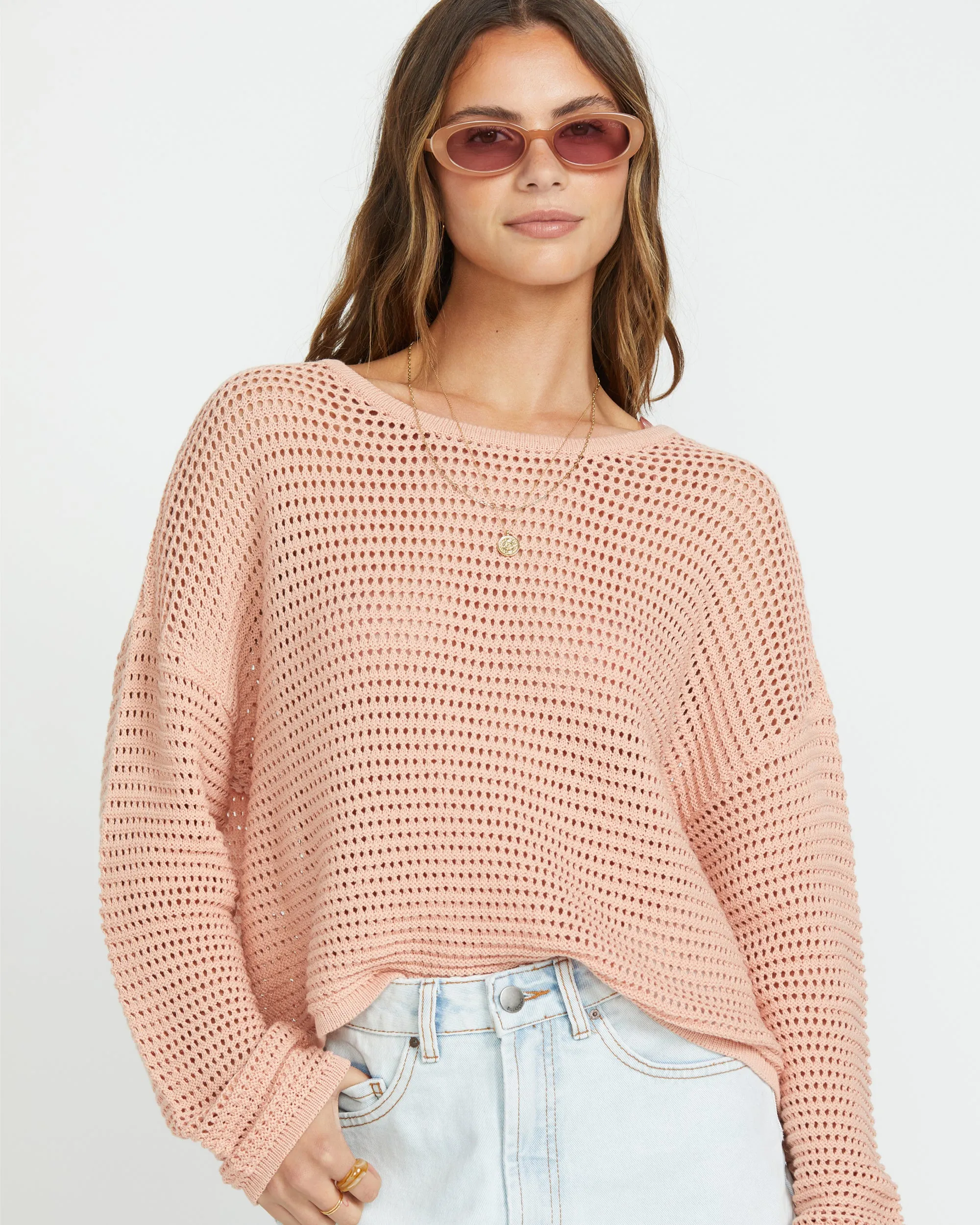 Daybreak Sweater - Faded Rose sold by Billabong product image thumbnail 5