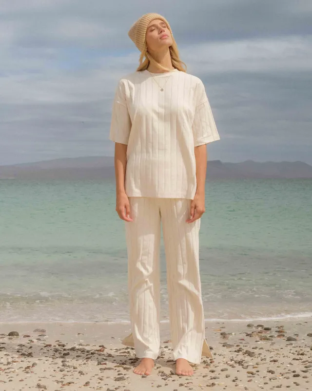 Cass Knit Pants - Whitecap made by Billabong