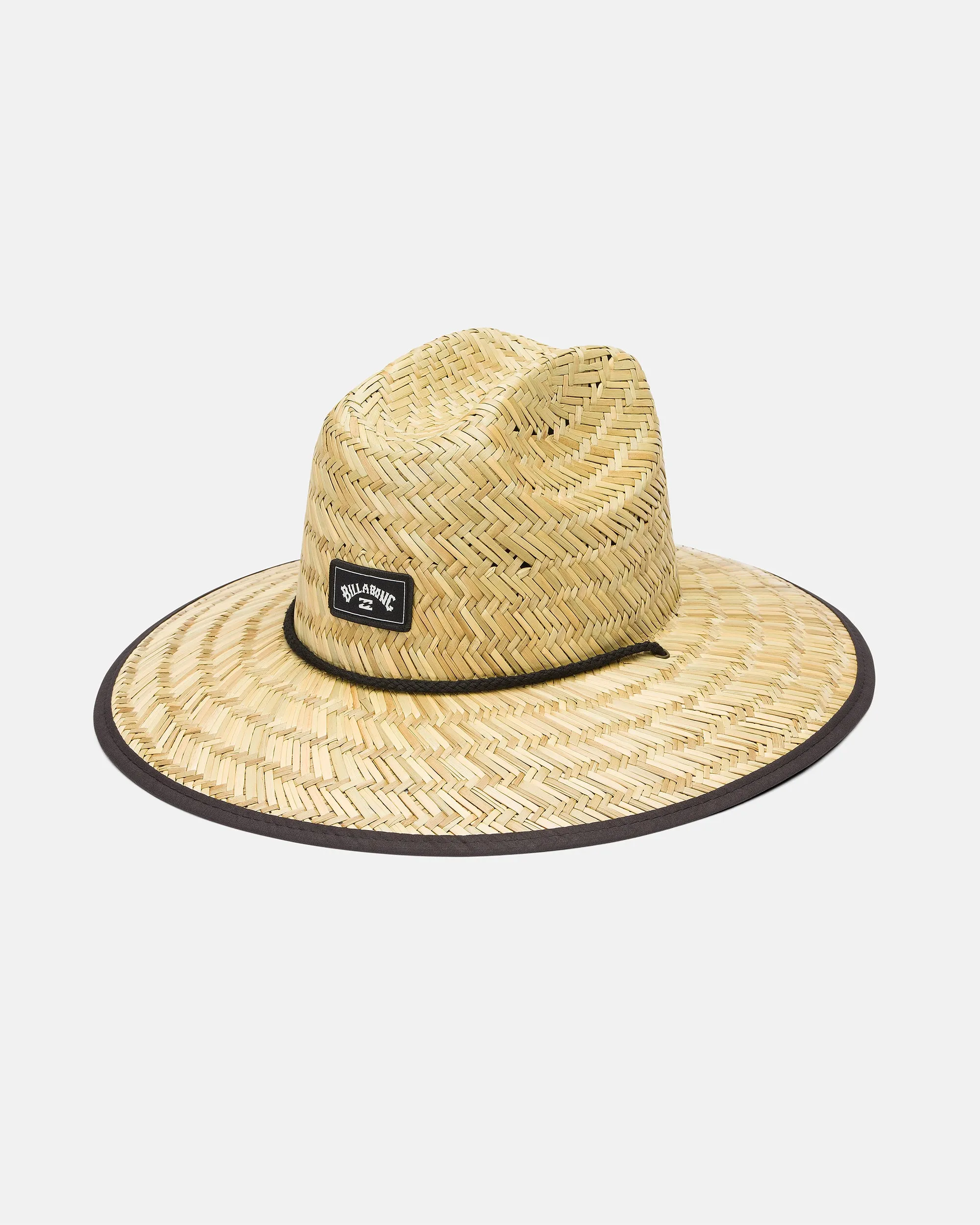 Tides Print Straw Hat - Black sold by Billabong