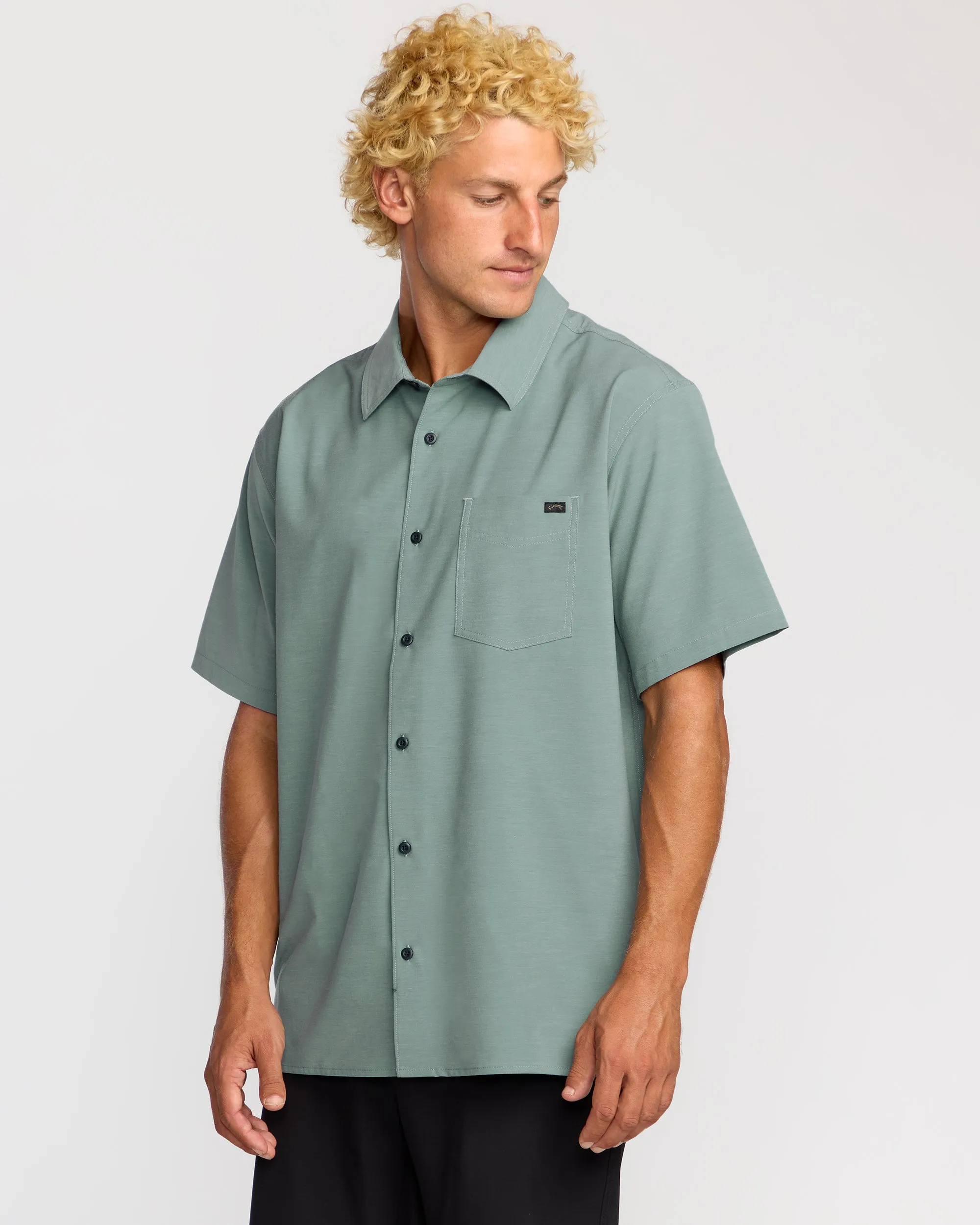 Surftrek Transit Short Sleeve Shirt - Sea Blue sold by Billabong product image thumbnail 3