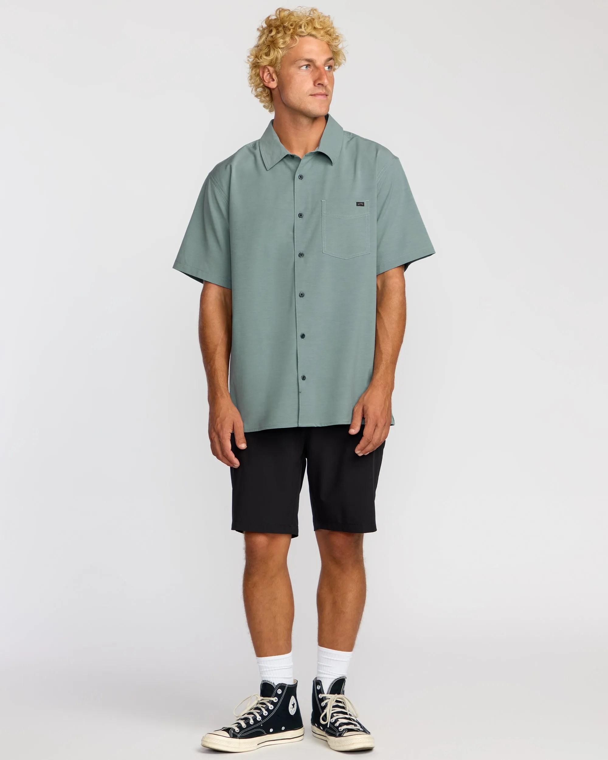 Surftrek Transit Short Sleeve Shirt - Sea Blue sold by Billabong product image thumbnail 4