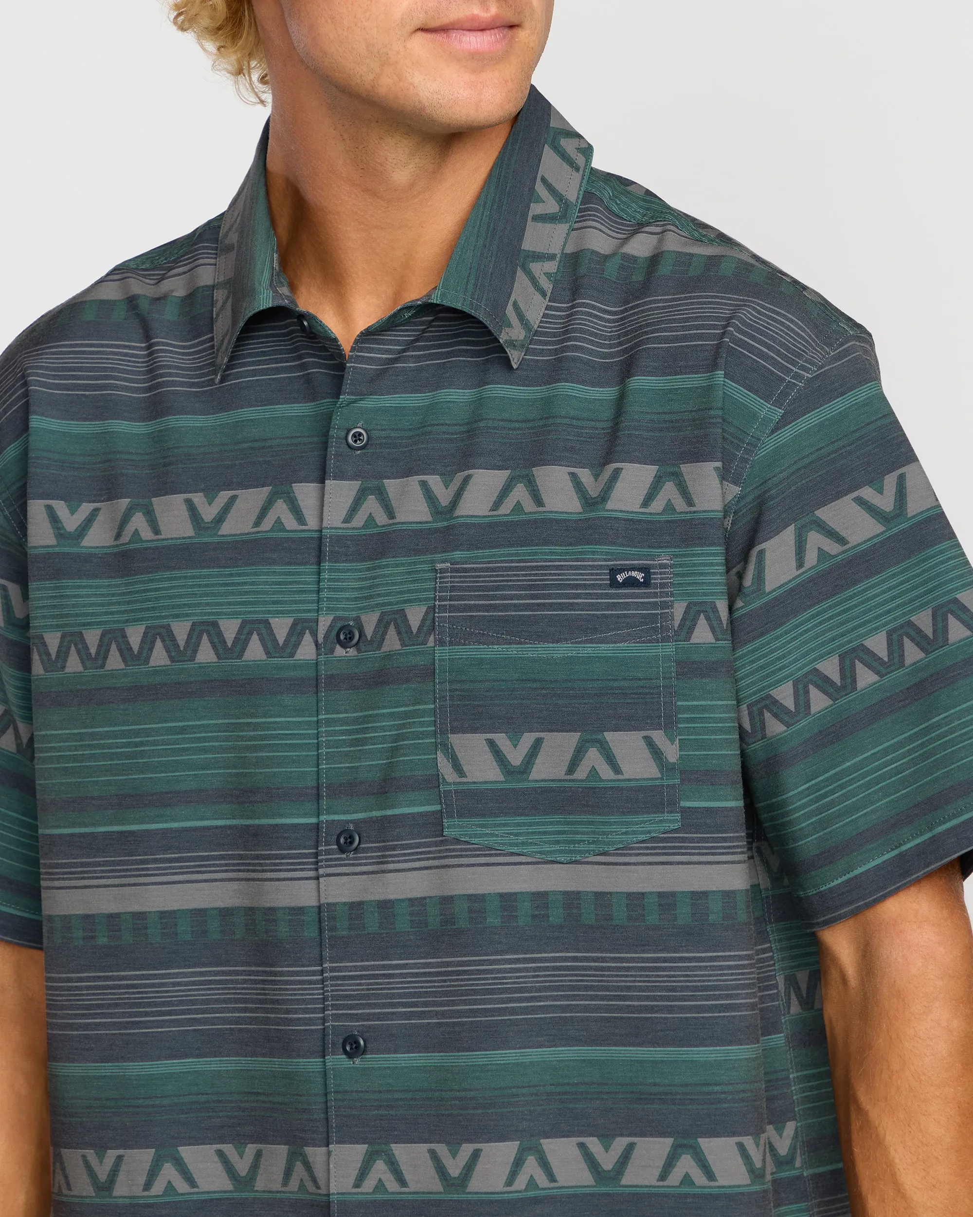Surftrek Transit Short Sleeve Shirt - Navy sold by Billabong product image thumbnail 5