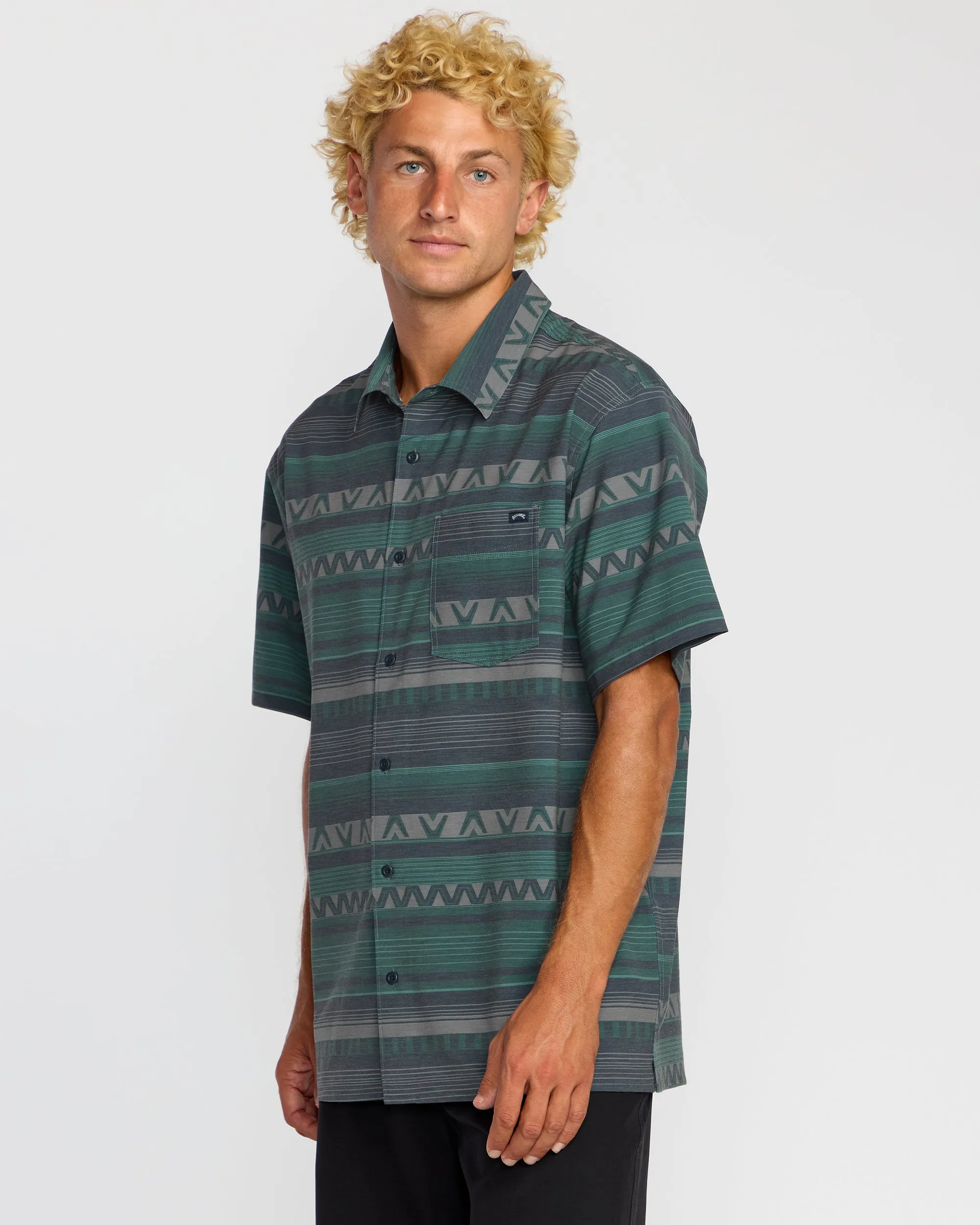 Surftrek Transit Short Sleeve Shirt - Navy sold by Billabong product image thumbnail 3