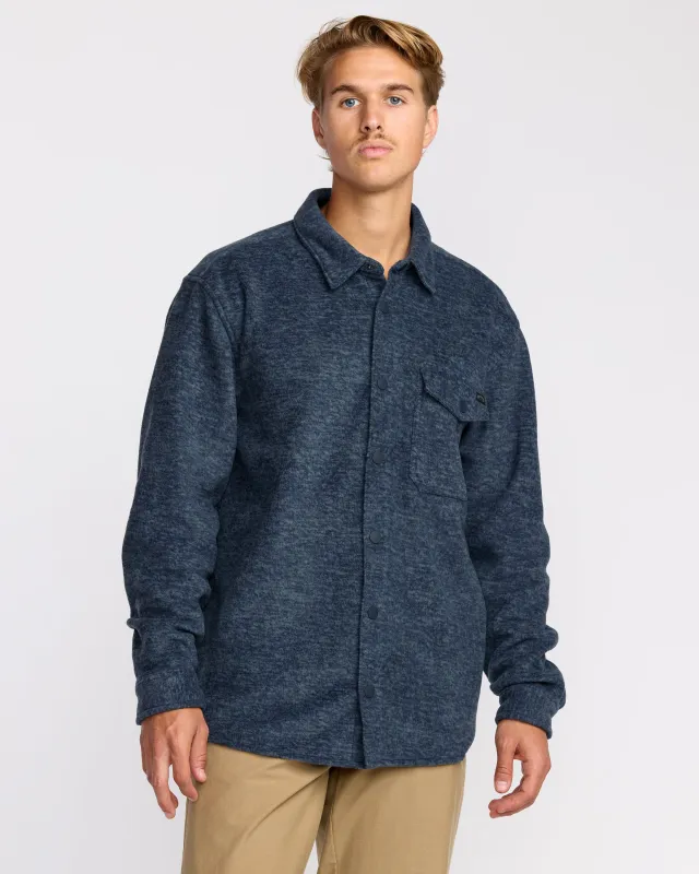 Furnace Long Sleeve Flannel Shirt - Navy sold by Billabong