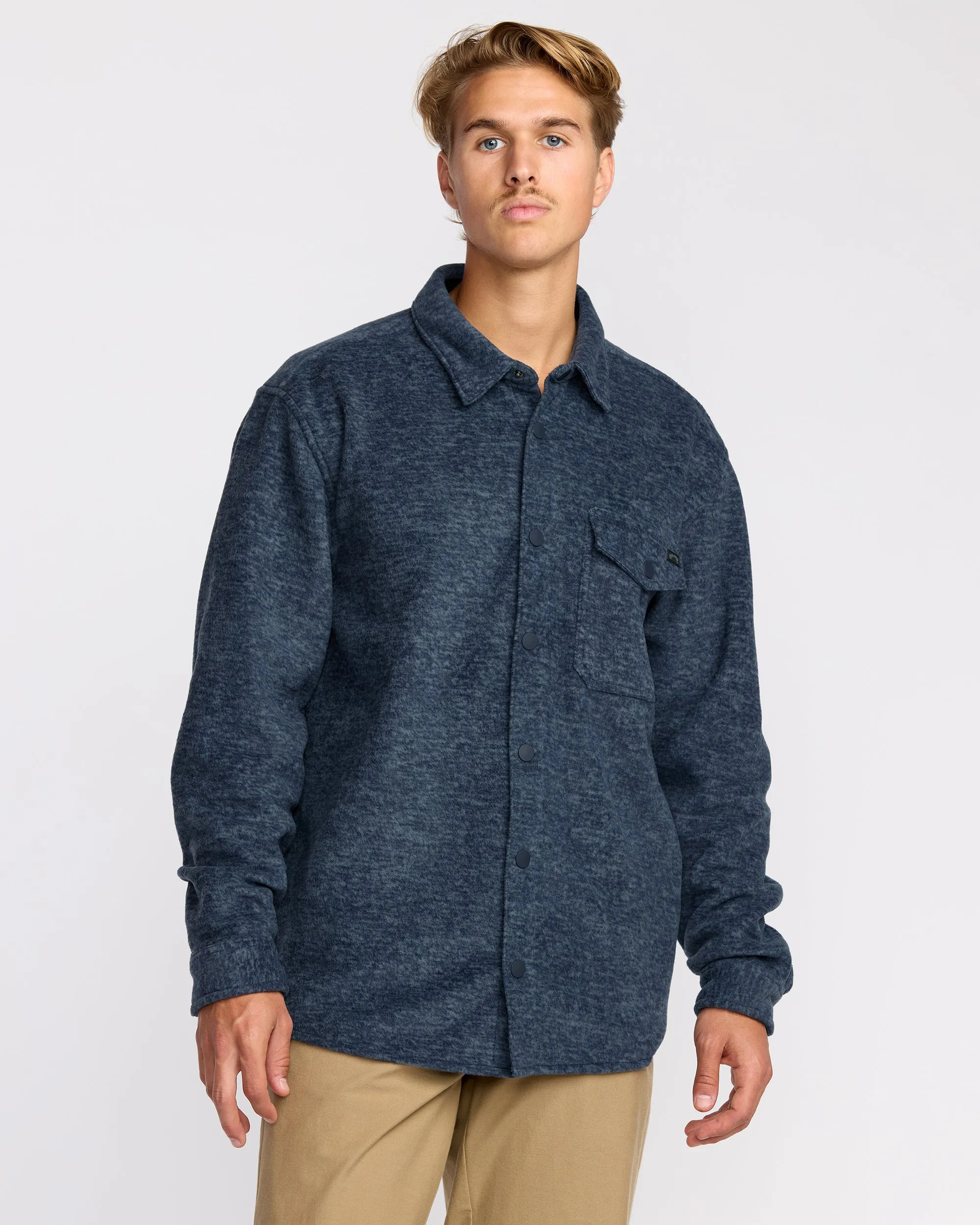 Furnace Long Sleeve Flannel Shirt - Navy sold by Billabong