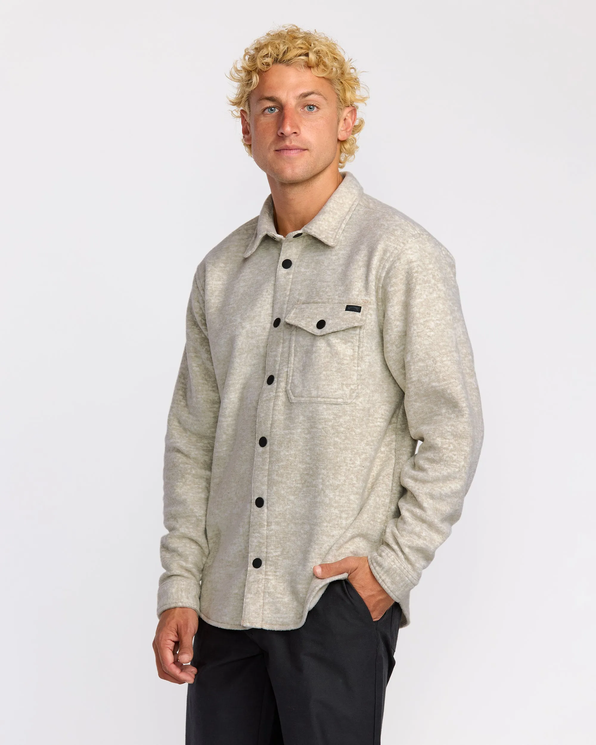 Furnace Long Sleeve Flannel Shirt - Gravel sold by Billabong product image thumbnail 3