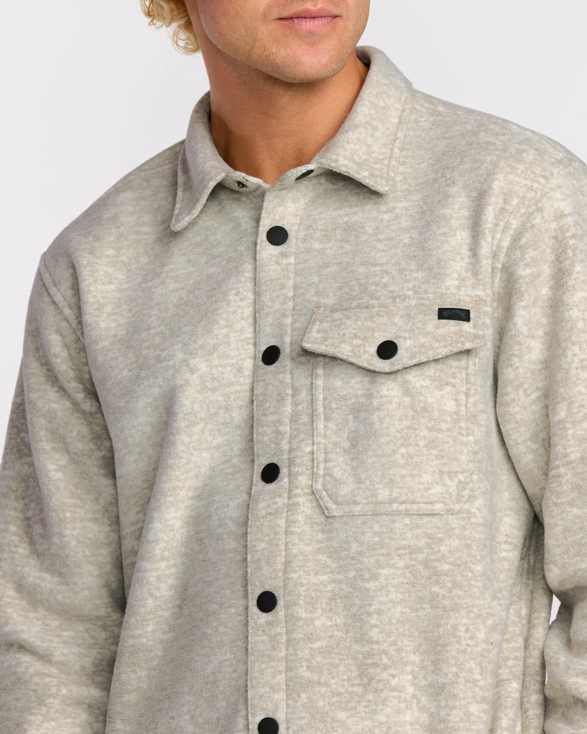 Furnace Long Sleeve Flannel Shirt - Gravel sold by Billabong product image thumbnail 5